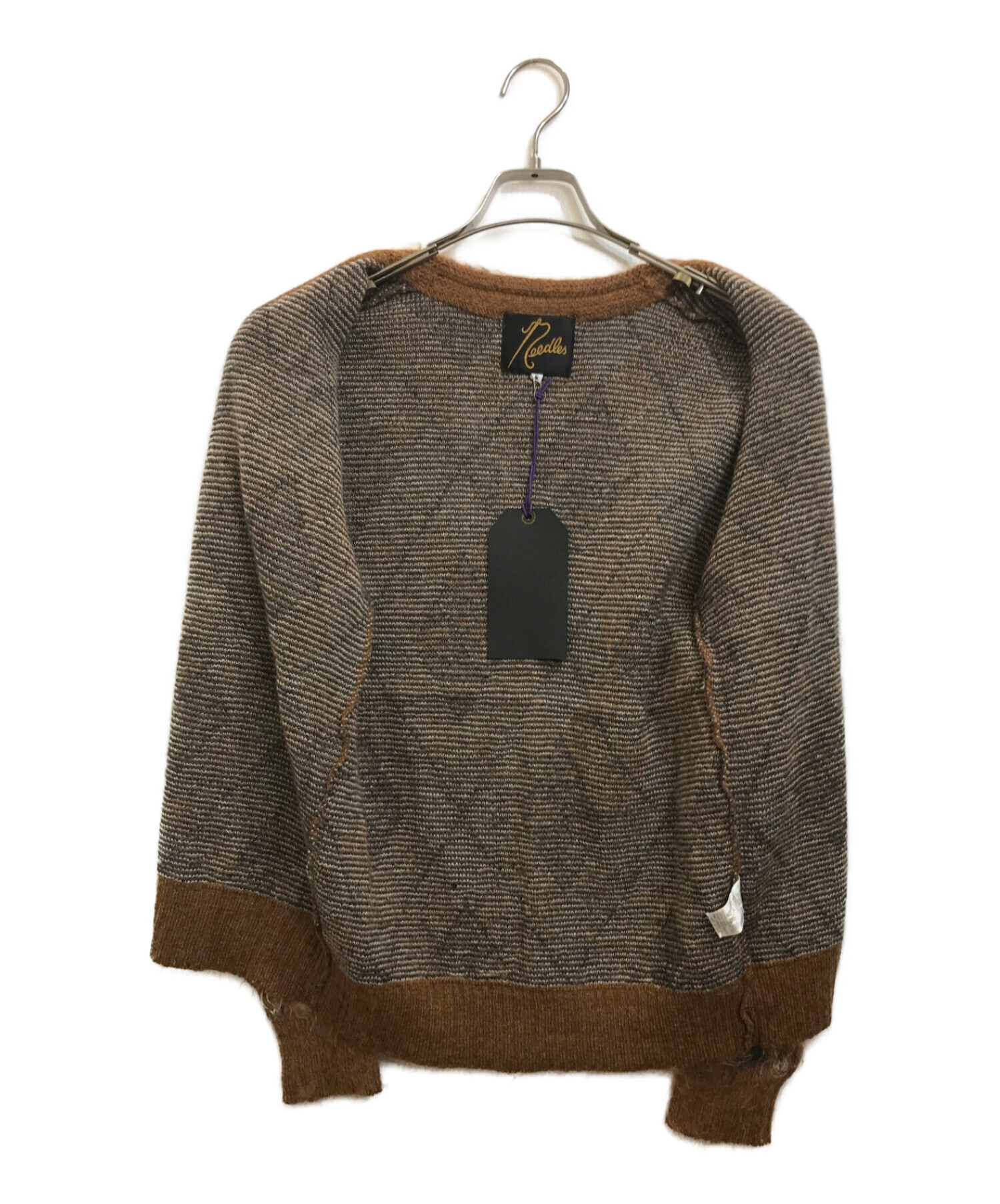 中古・古着通販】Needles (ニードルス) モヘアカーディガン ブラウン
