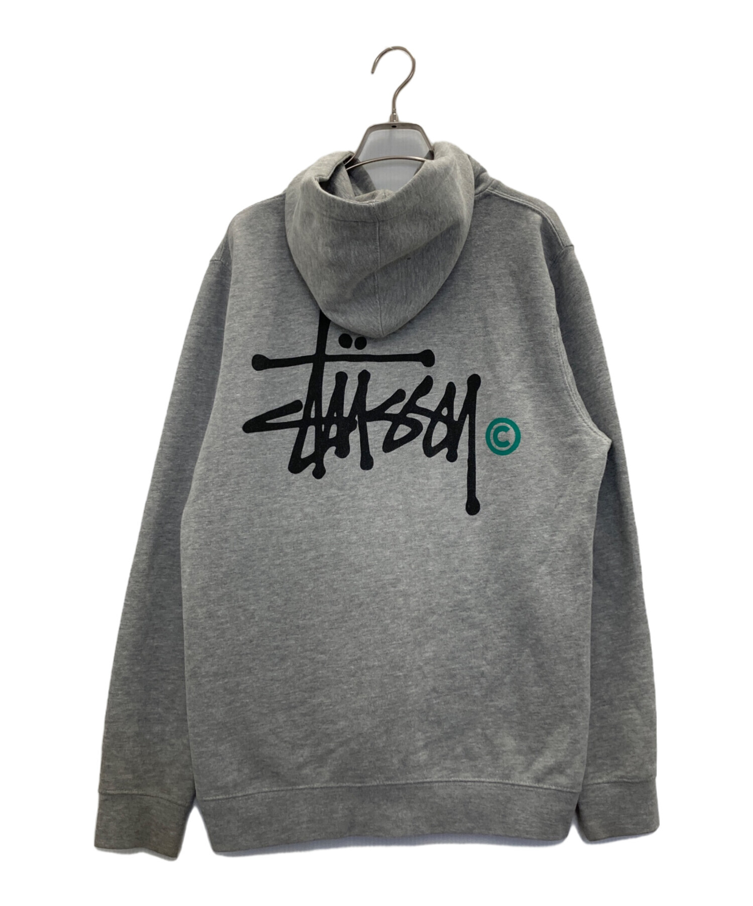 中古・古着通販】stussy (ステューシー) ジップパーカー グレー サイズ