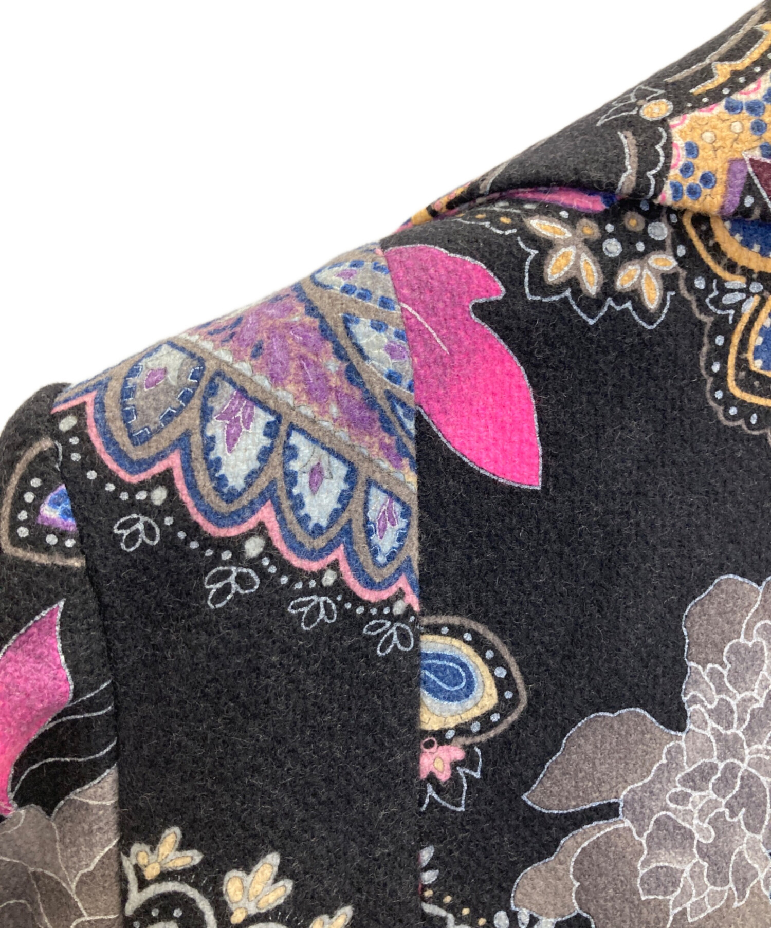 中古・古着通販】LEONARD (レオナール) 花柄カシミヤウールコート