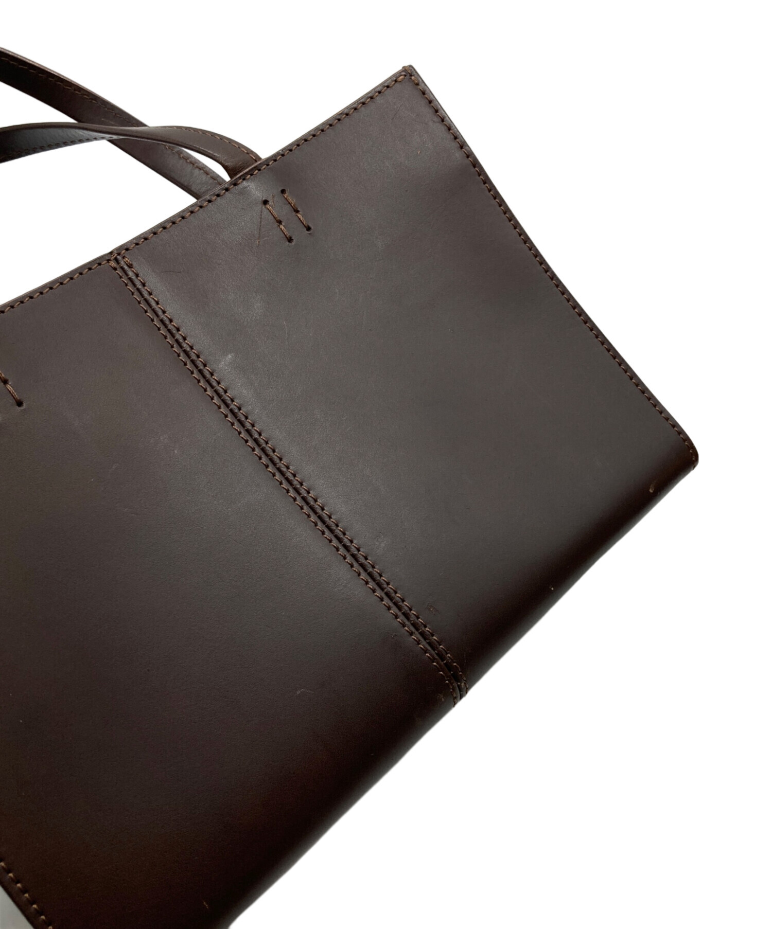 中古・古着通販】土屋鞄 (ツチヤカバン) レザートートバッグ ダーク