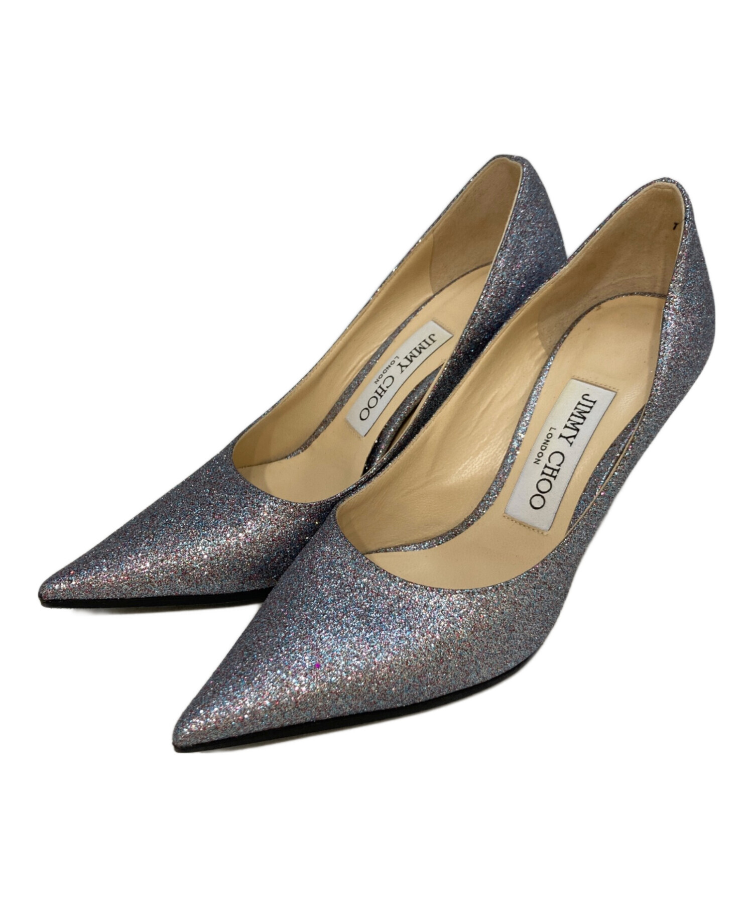 中古・古着通販】JIMMY CHOO (ジミーチュウ) グリッターパンプス