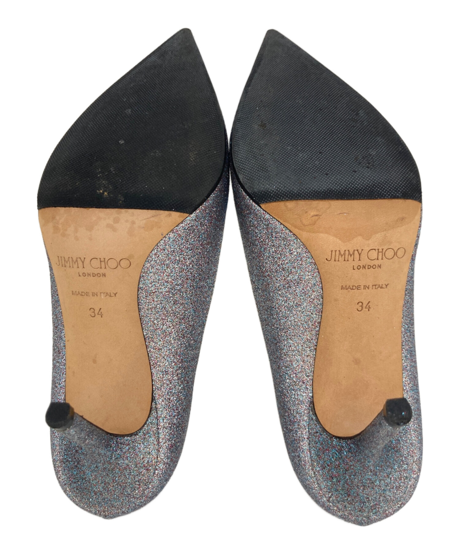 中古・古着通販】JIMMY CHOO (ジミーチュウ) グリッターパンプス