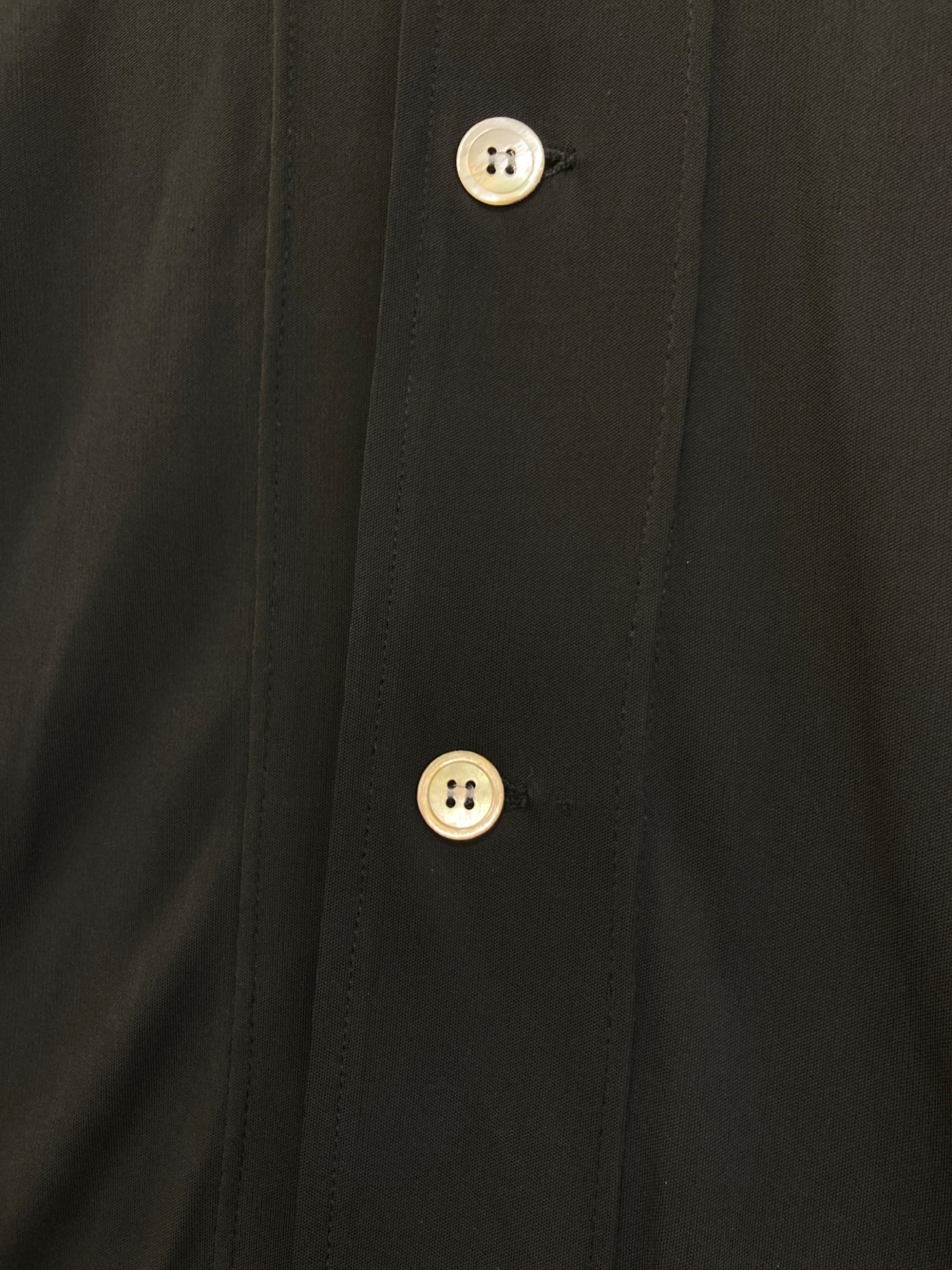 コムデギャルソンrobe de chambre えんじ色 丸襟シャツ Sサイズ 中古