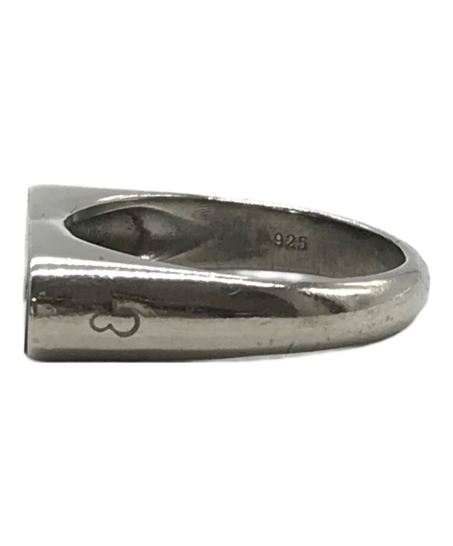 中古・古着通販】h'eres (ヒアーズ) リング シルバー×ブラック サイズ