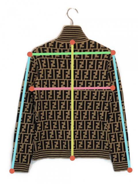 中古・古着通販】FENDI (フェンディ) ズッカ柄 タートルネック ニット