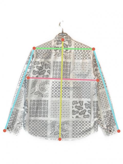 中古・古着通販】Supreme (シュプリーム) Paisley Grid Shirt ホワイト