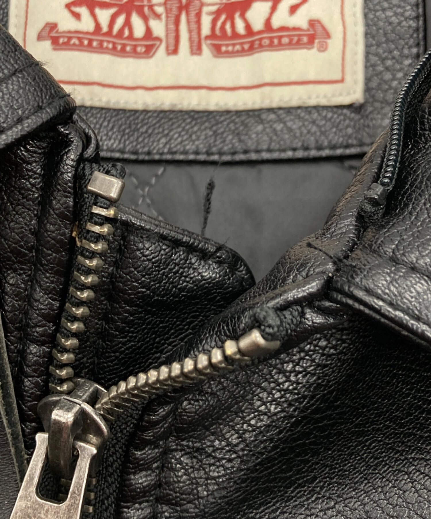 中古・古着通販】LEVI'S (リーバイス) レザーボンバージャケット