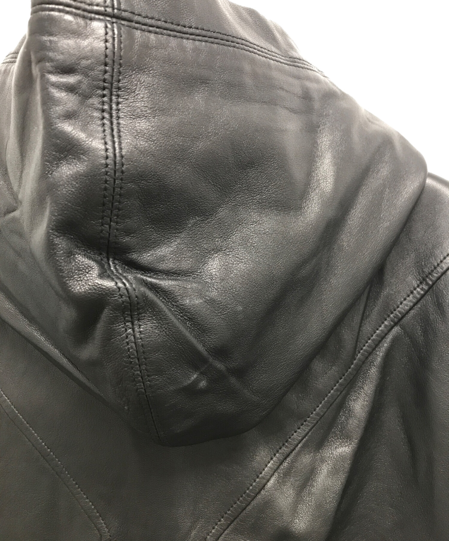 中古・古着通販】HELMUT LANG (ヘルムートラング) フードレザー