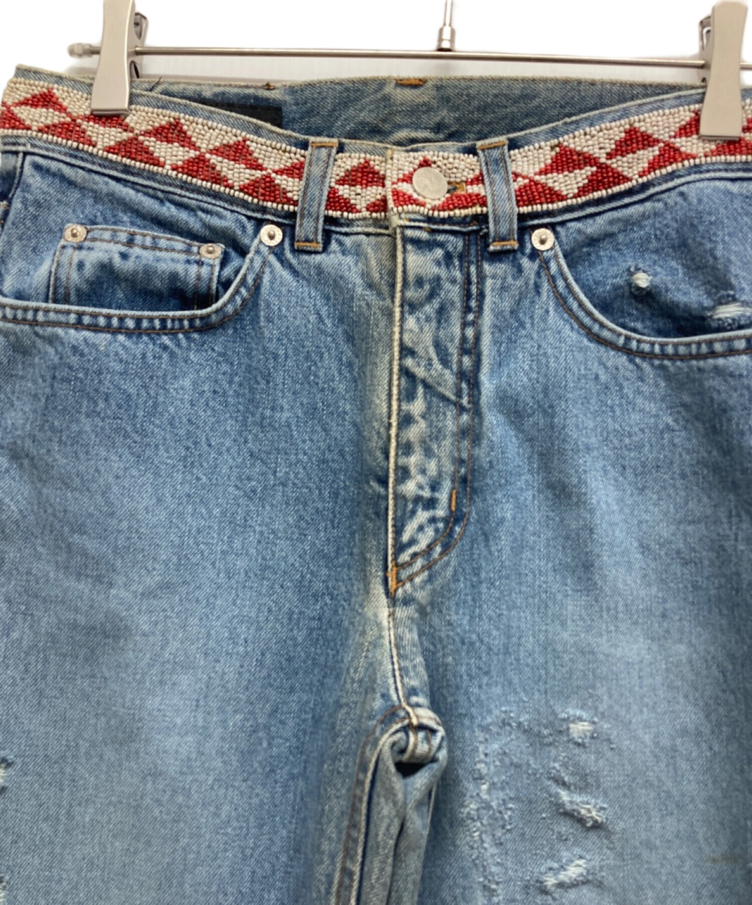 中古・古着通販】GUCCI (グッチ) デニムパンツ インディゴ サイズ:40