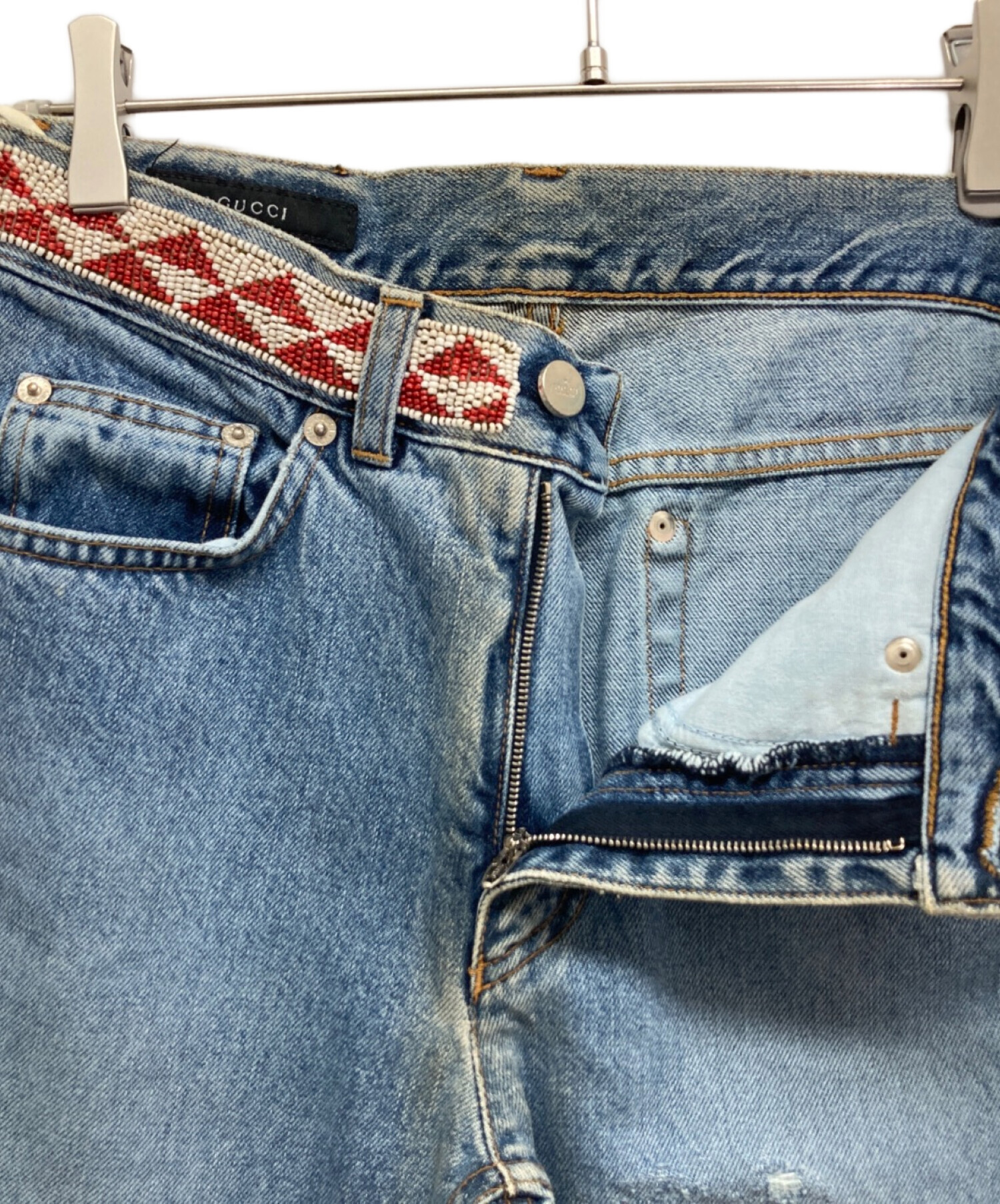 中古・古着通販】GUCCI (グッチ) デニムパンツ インディゴ サイズ:40