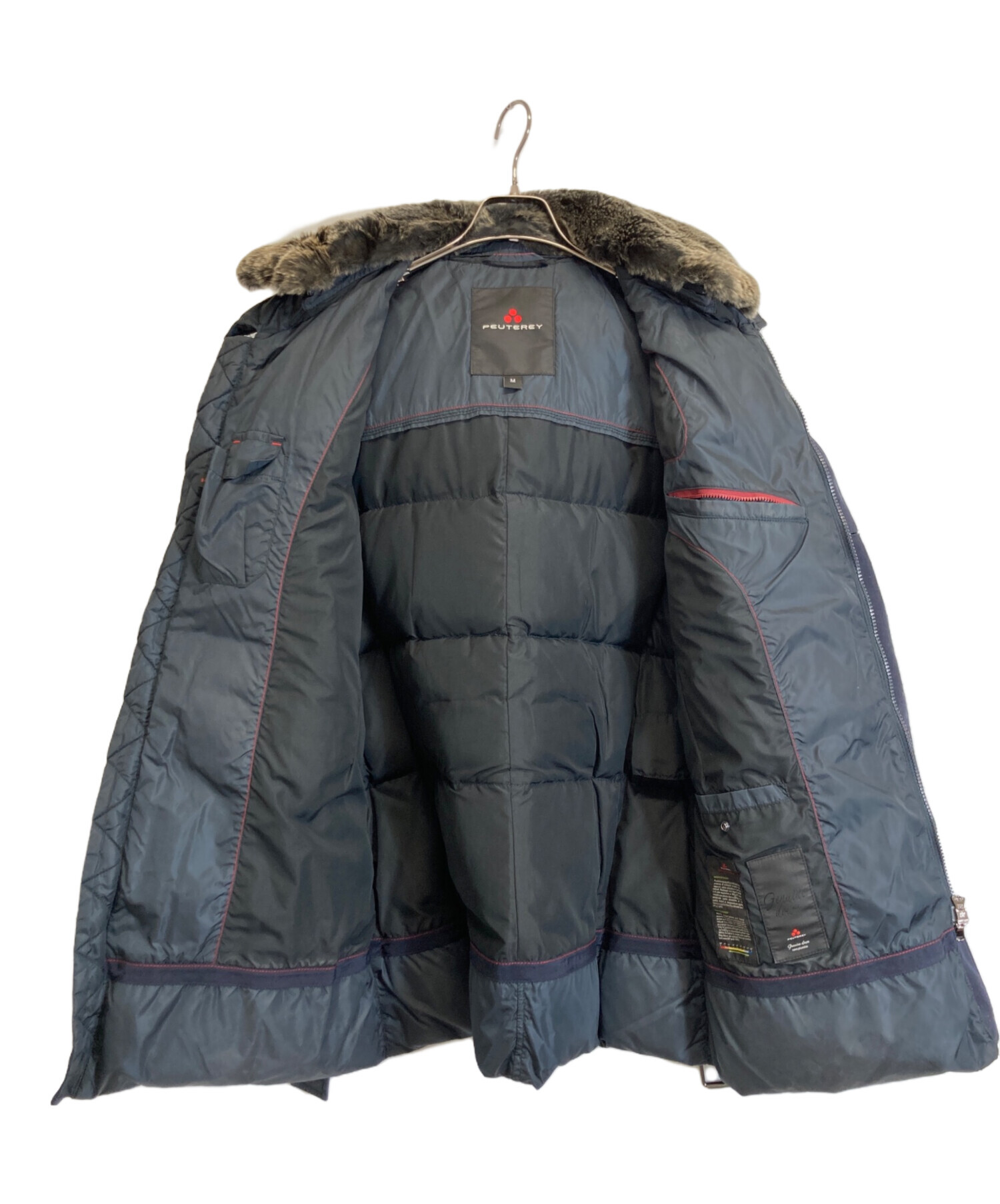 中古・古着通販】PEUTEREY (ピューテリー) ダウンジャケット ネイビー