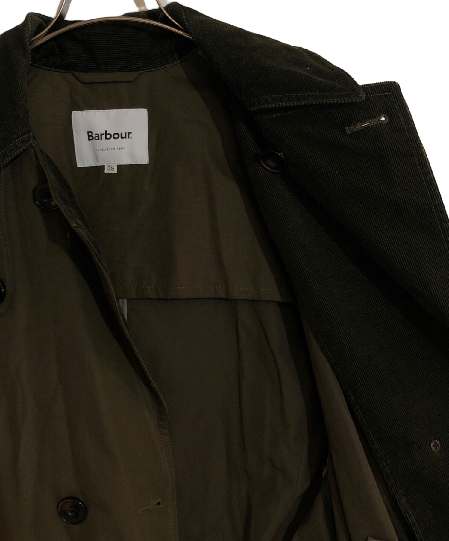 中古・古着通販】Barbour (バブアー) トレンチコート グリーン サイズ