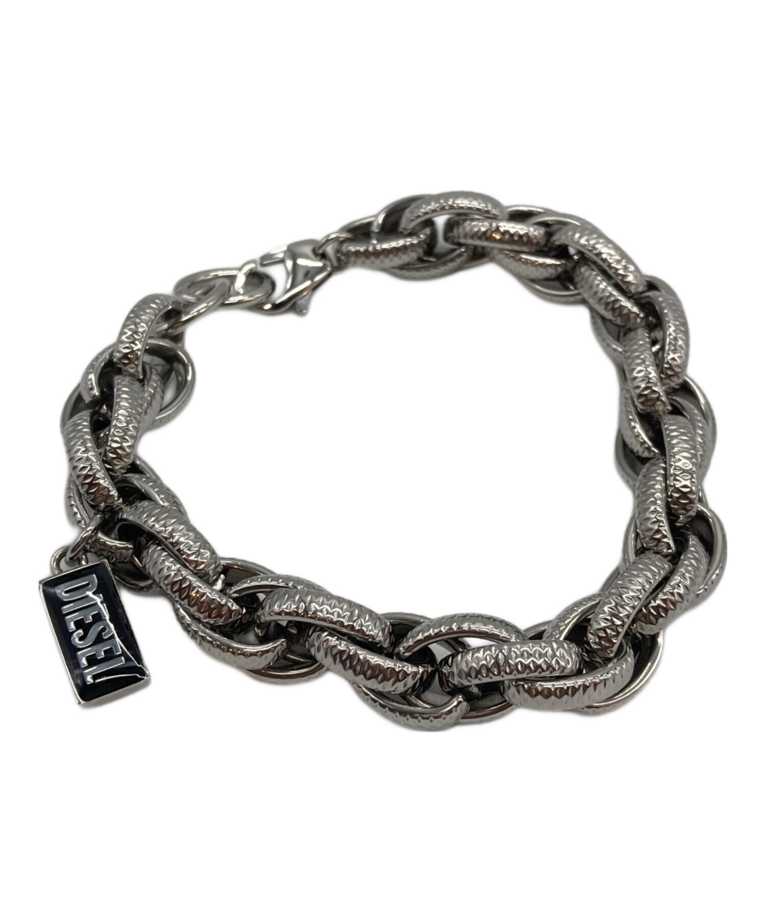 中古・古着通販】DIESEL (ディーゼル) チェーンブレスレット シルバー