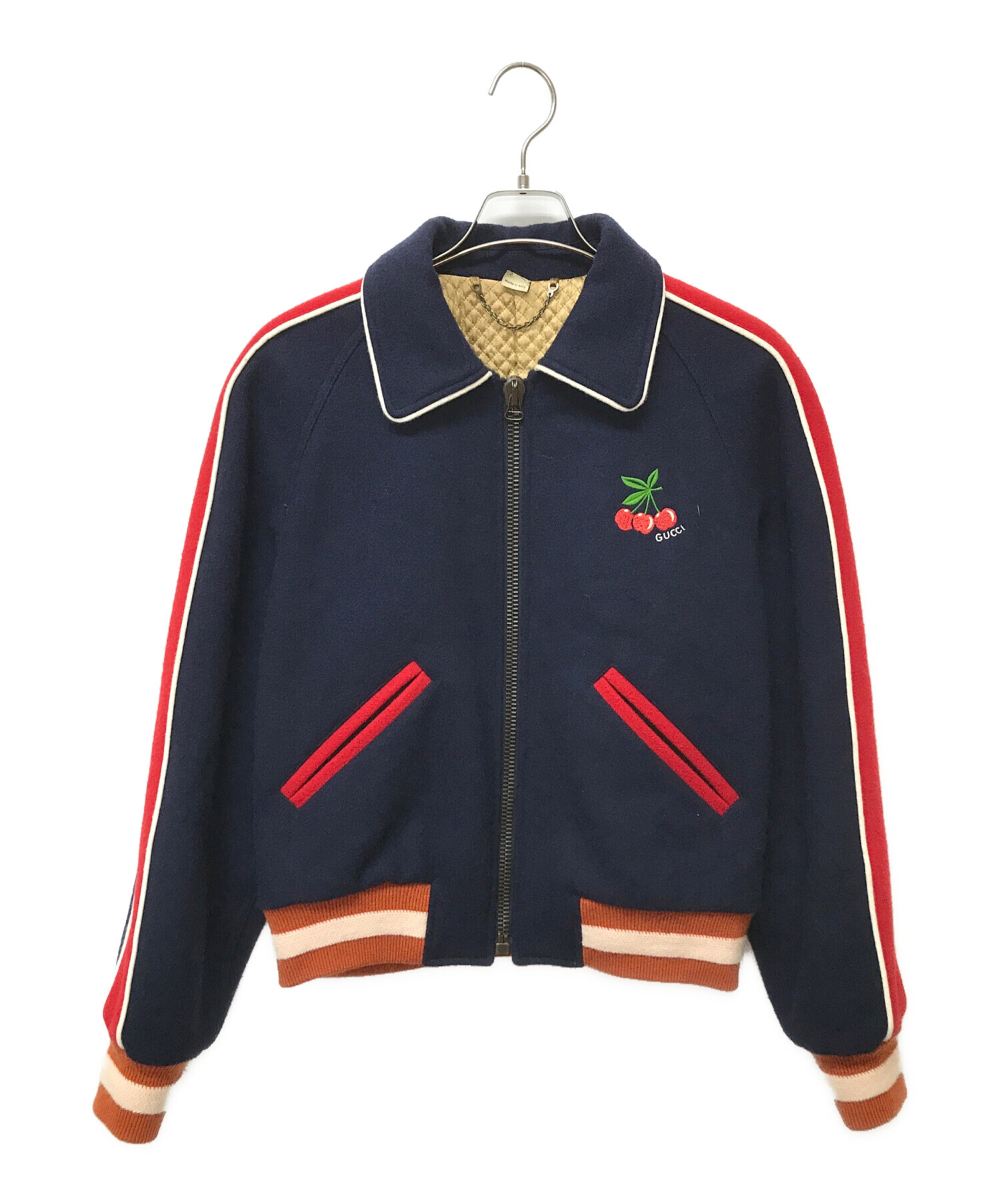 中古・古着通販】GUCCI (グッチ) チェリーロゴ ボンバージャケット