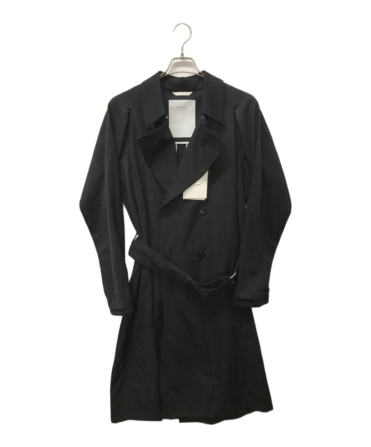 中古・古着通販】OVERCOAT (オーバーコート) トレンチコート ブラック