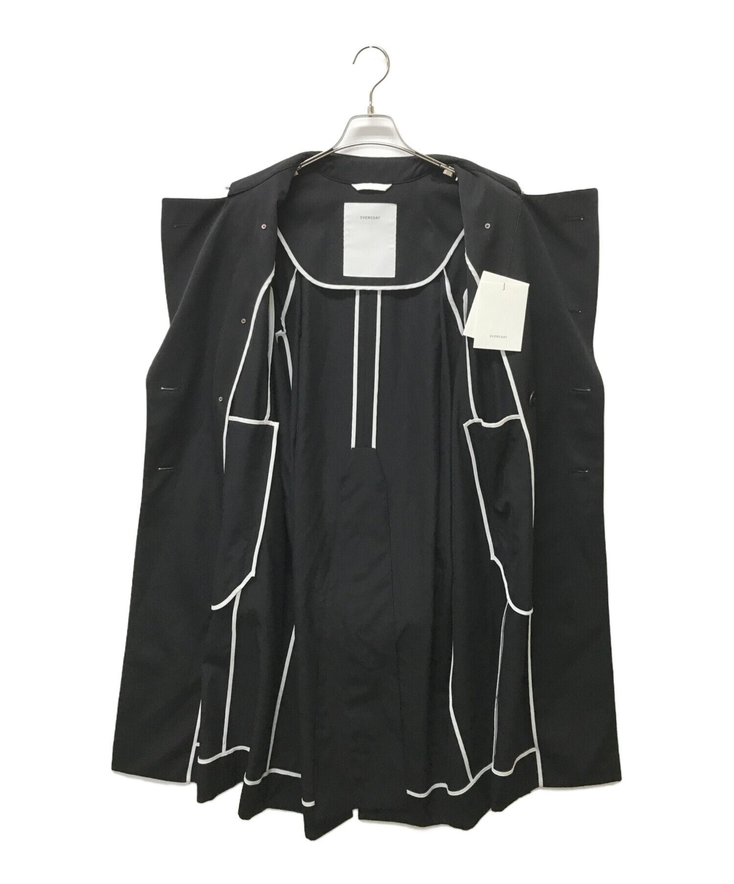 中古・古着通販】OVERCOAT (オーバーコート) トレンチコート ブラック