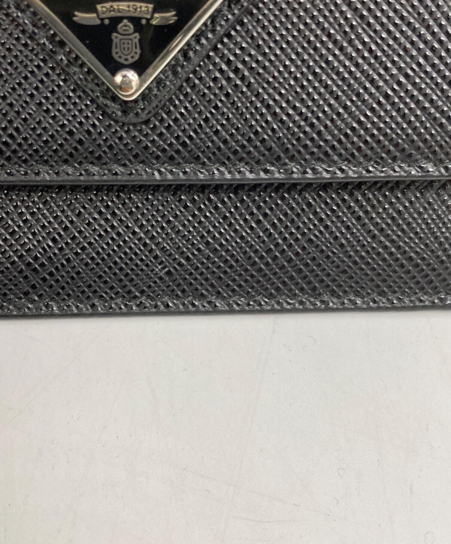 中古・古着通販】PRADA (プラダ) サフィアーノレザートライアングル