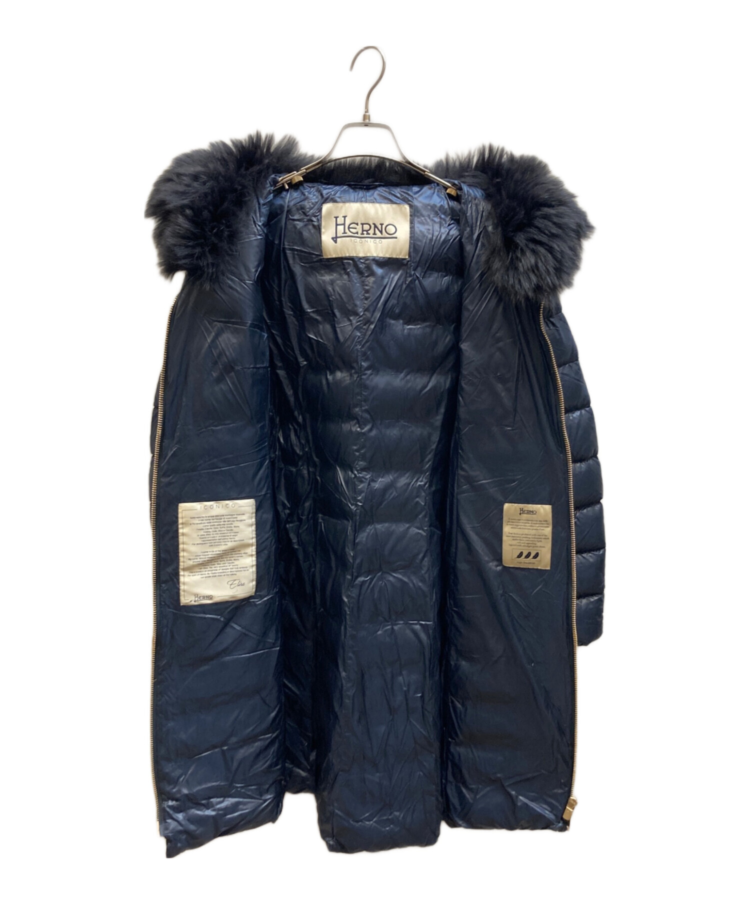 中古・古着通販】HERNO (ヘルノ) ICONICO ELISAダウンコート ネイビー