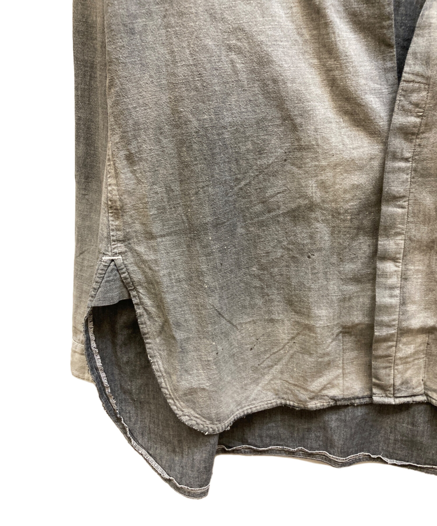 中古・古着通販】ANCELLM (アンセルム) エイジングシャンブレーロング