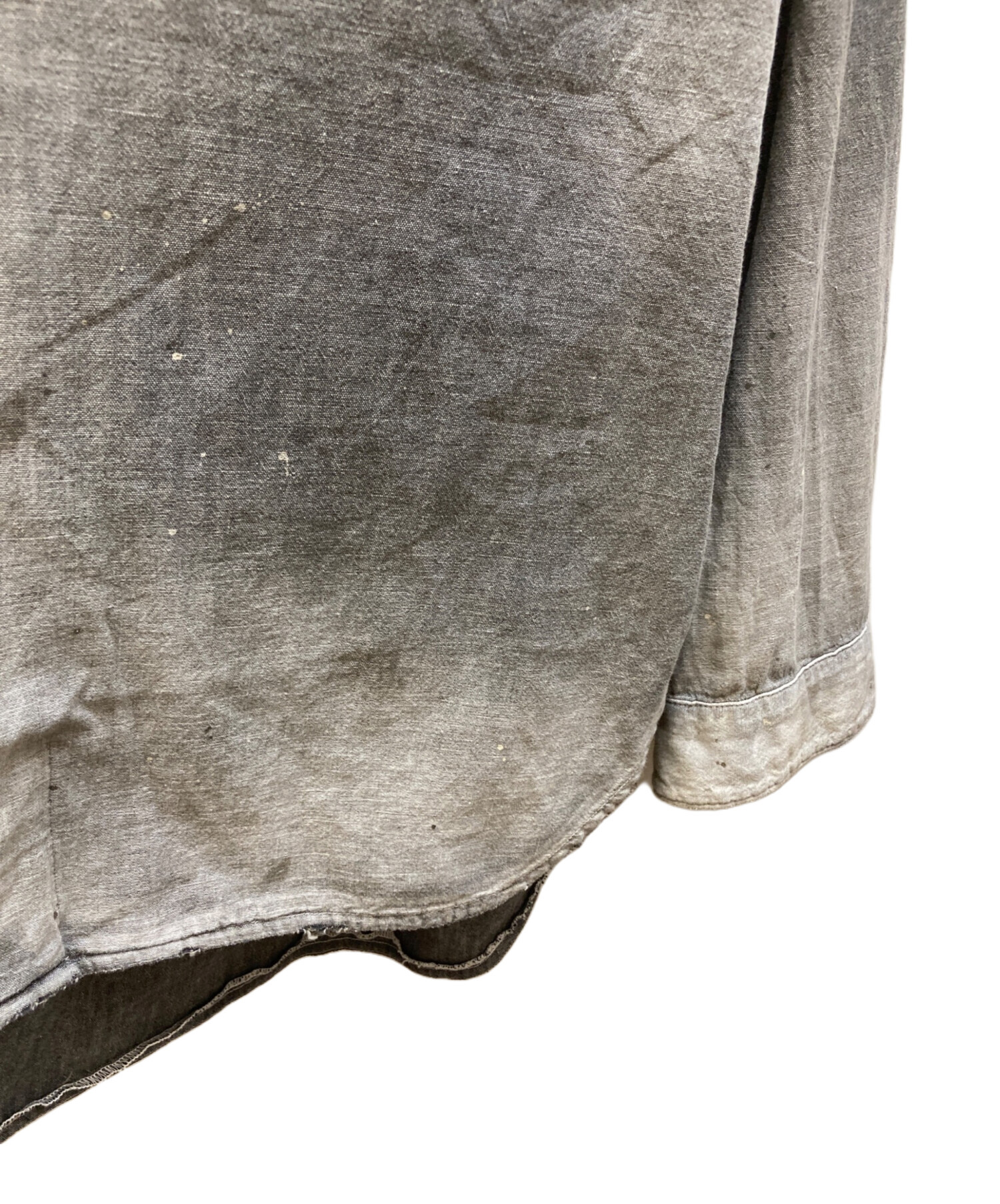 中古・古着通販】ANCELLM (アンセルム) エイジングシャンブレーロング