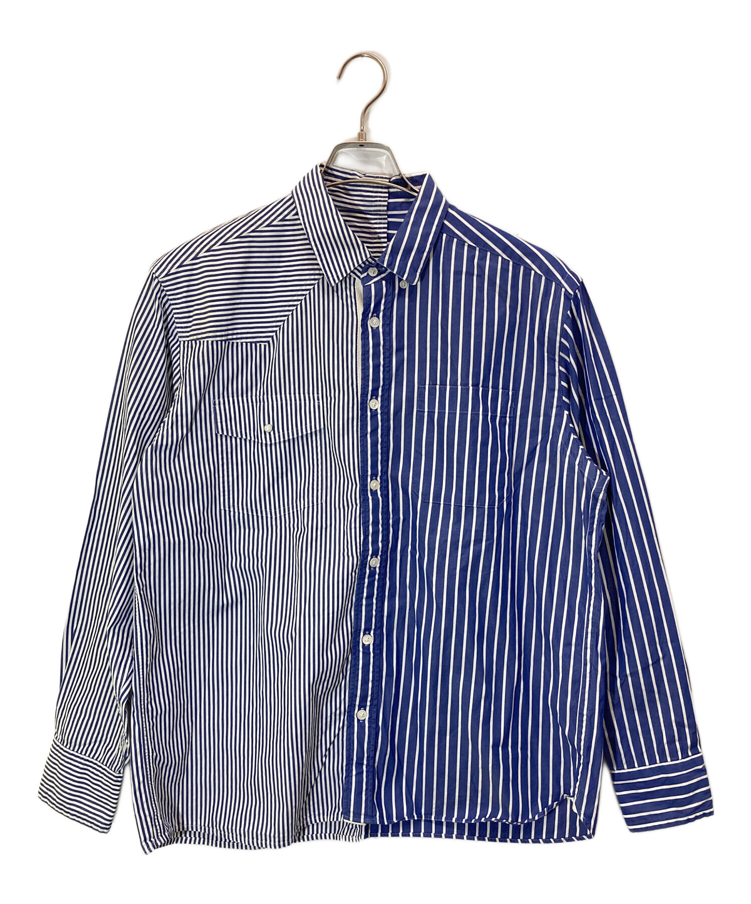 中古・古着通販】sacai (サカイ) コットンアシンメトリーシャツ ブルー