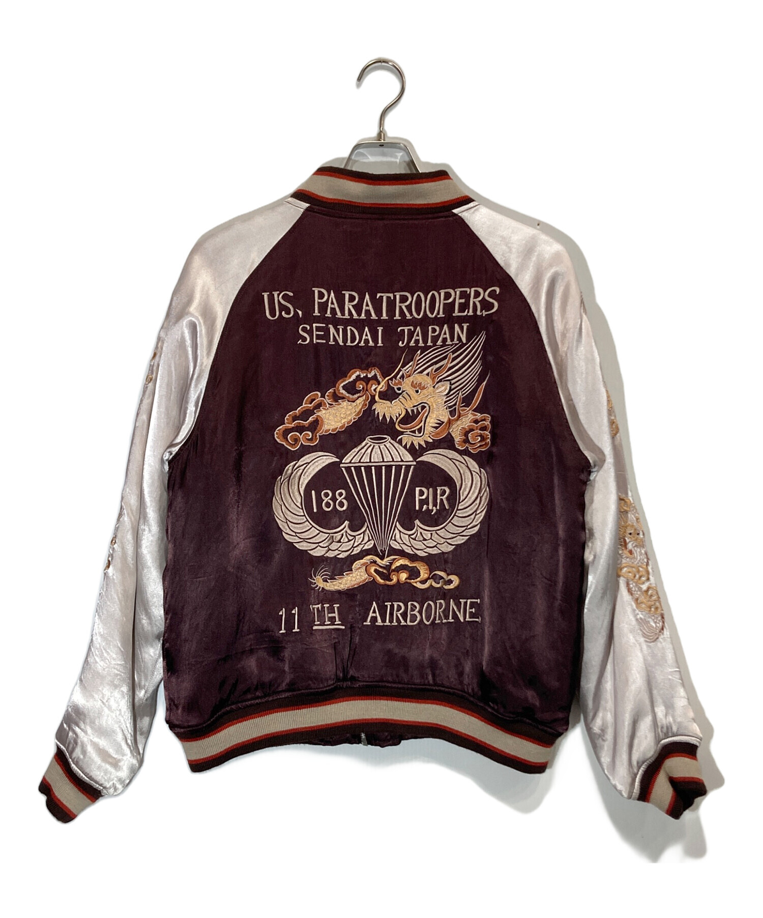 中古・古着通販】HOUSTON (ヒューストン) スカジャン ボルドー サイズ