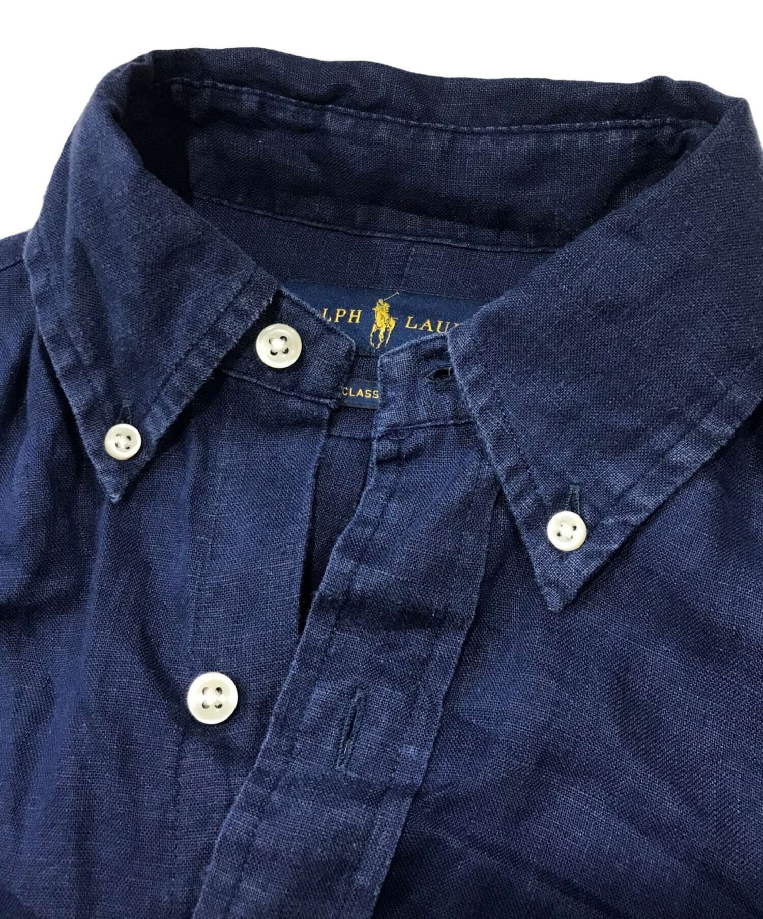 中古・古着通販】RALPH LAUREN (ラルフローレン) リネンボタンダウン