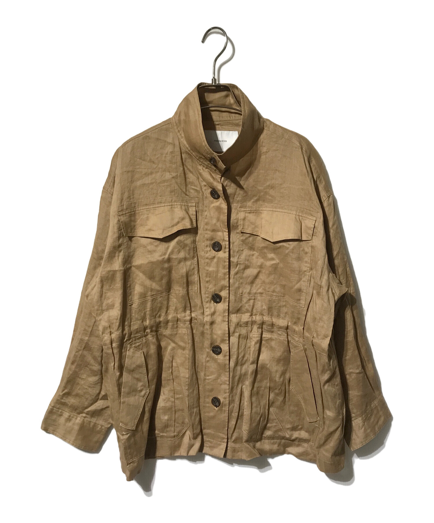 中古・古着通販】FRAMeWORK (フレームワーク) ラミースタンドブルゾン