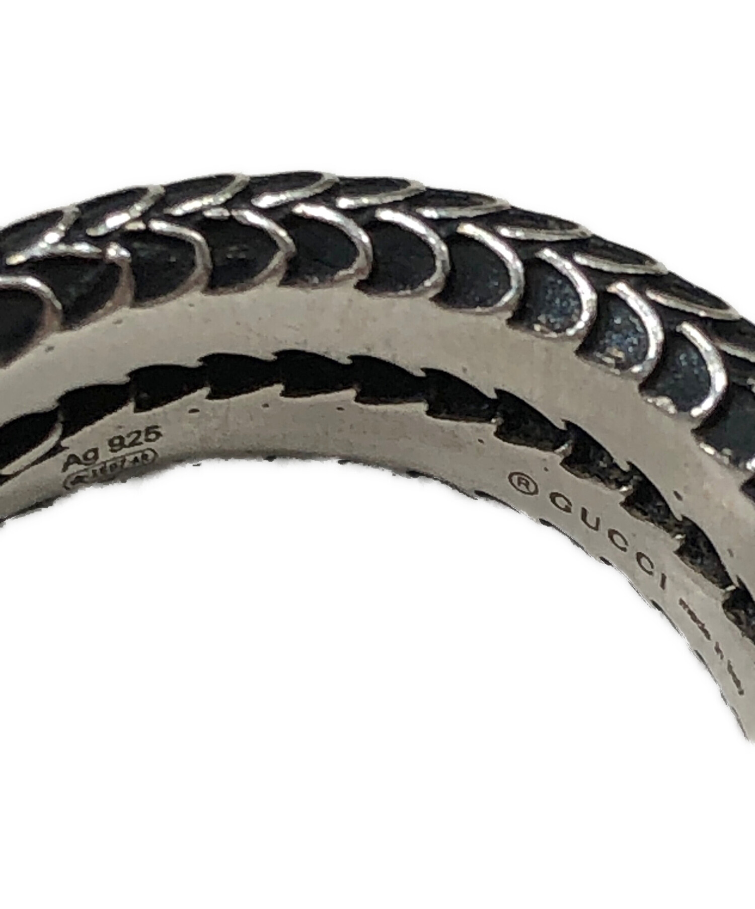 中古・古着通販】GUCCI (グッチ) ガーデンスネークリング サイズ:24号