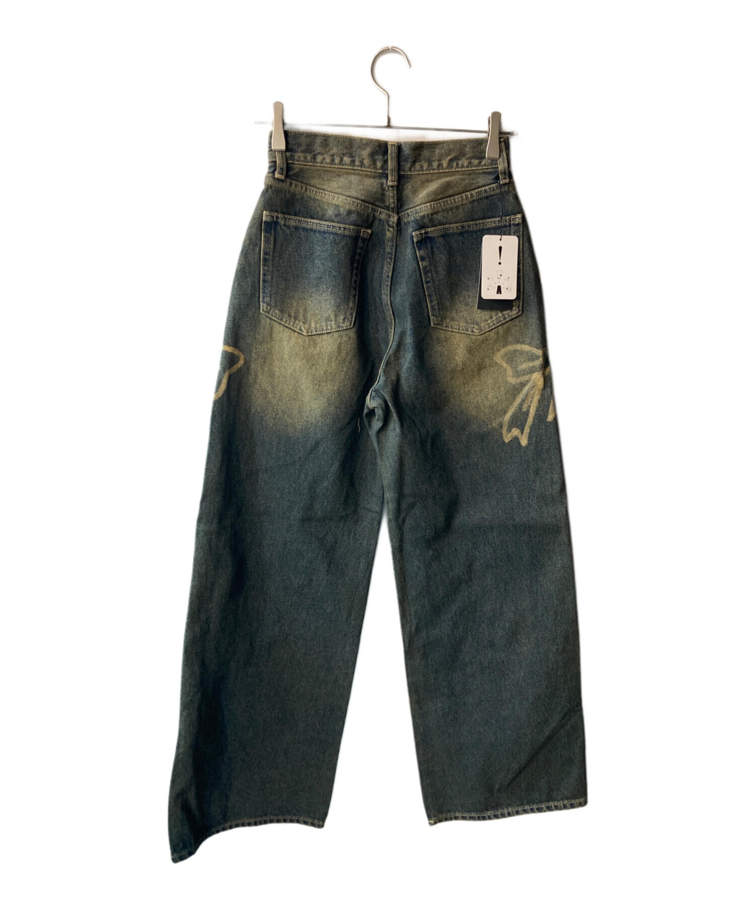 中古・古着通販】EMODA (エモダ) リボングラフィックルーズジーンズ