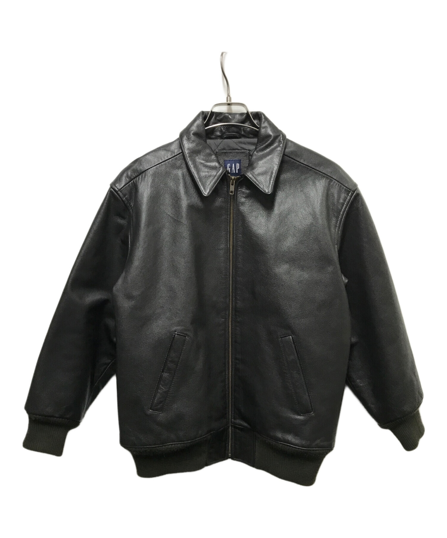 中古・古着通販】GAP (ギャップ) 00sレザージャケット ブラック サイズ