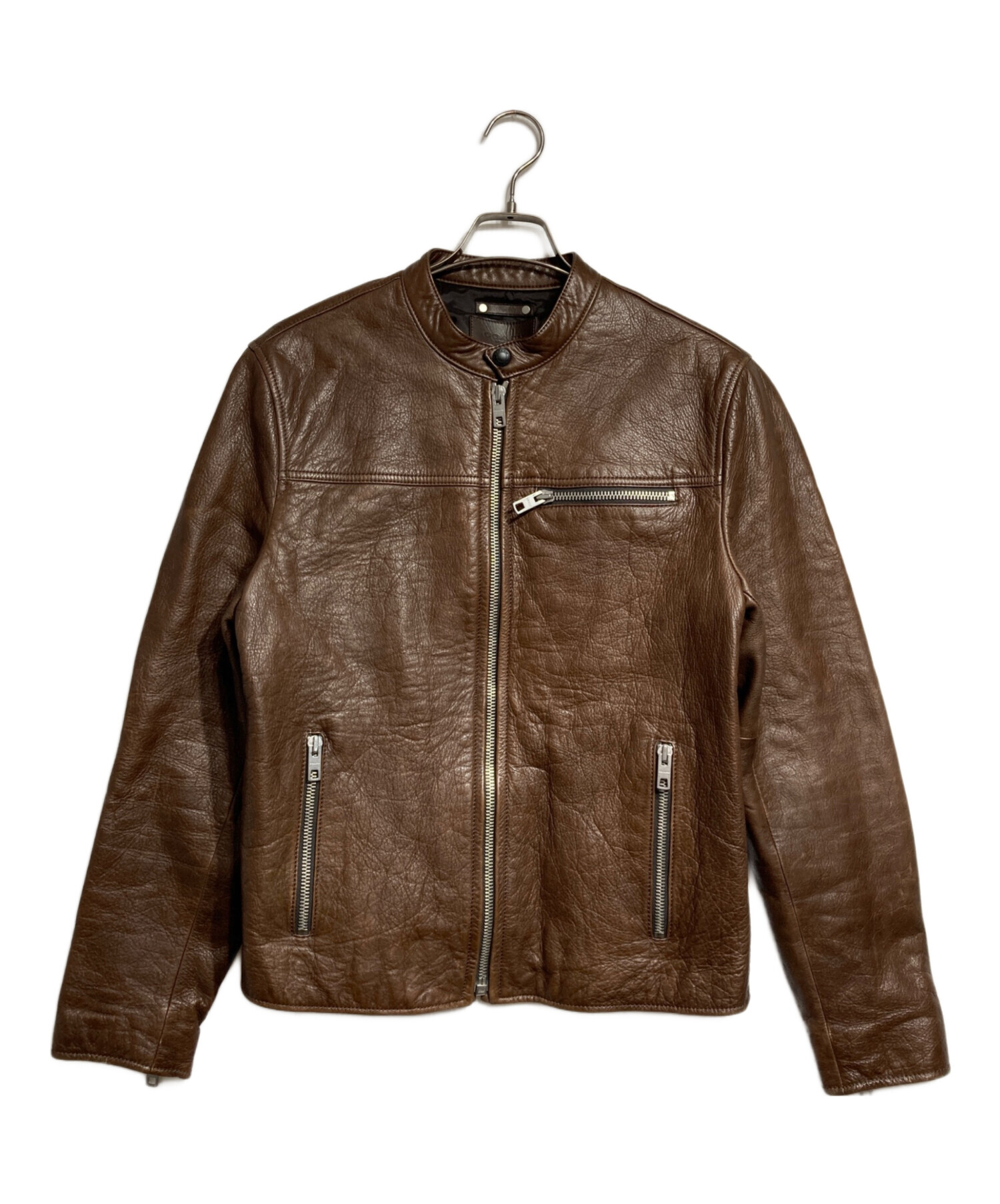 中古・古着通販】COACH (コーチ) レザーシングルライダースジャケット