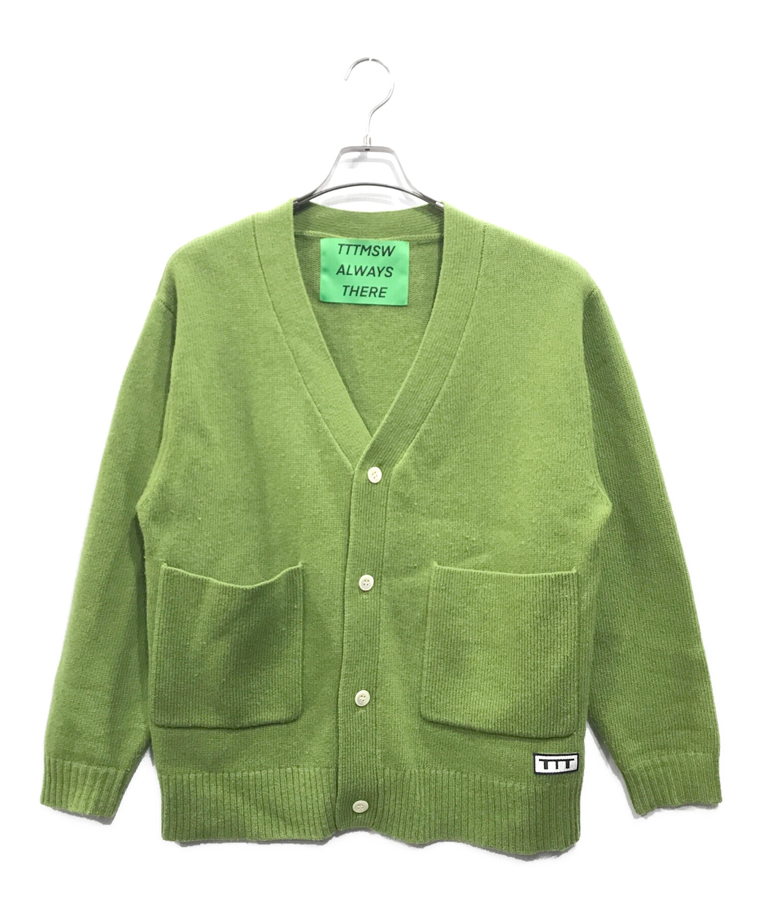 中古・古着通販】TTT MSW (ティー) standard knit cardigan グリーン
