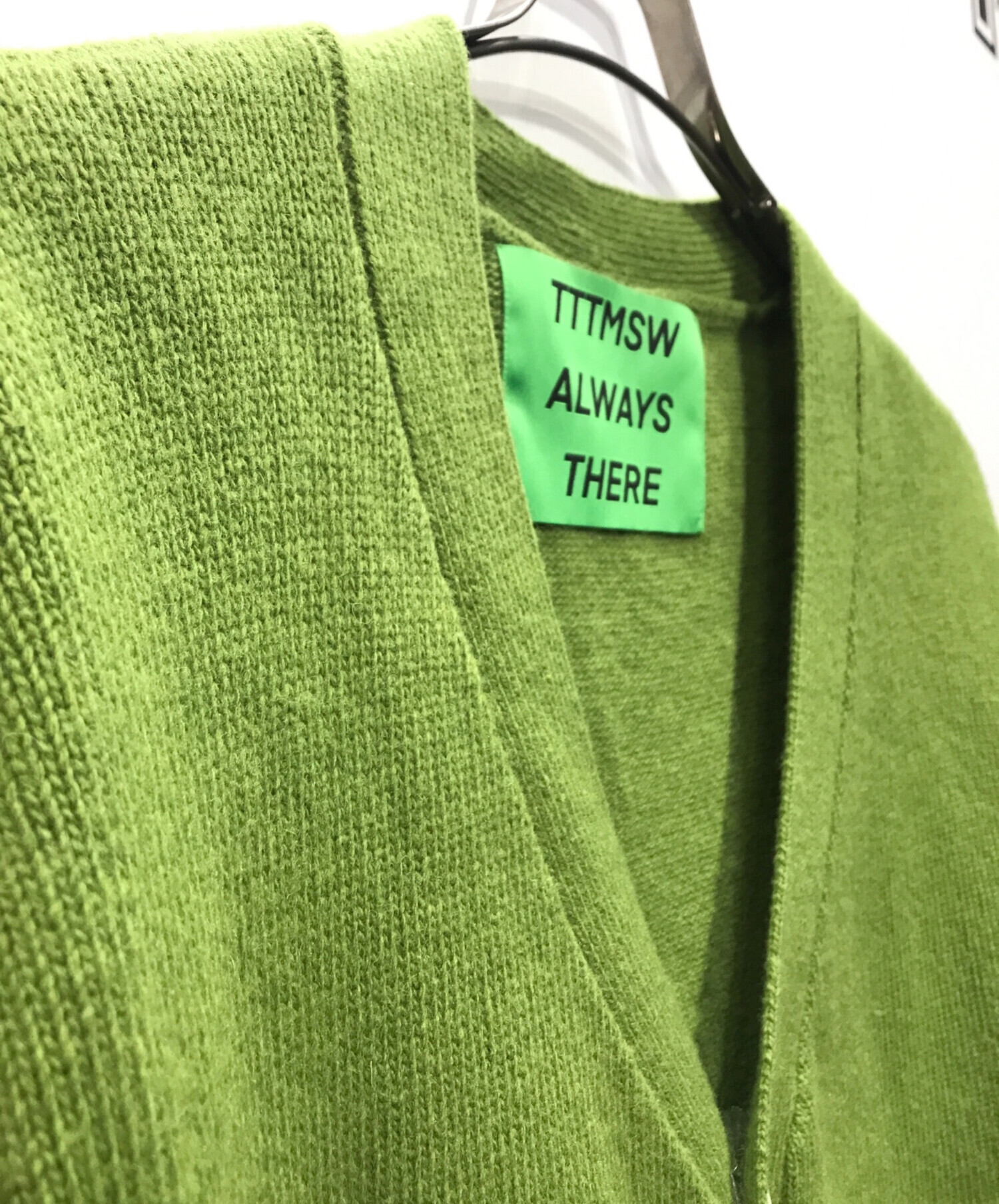 中古・古着通販】TTT MSW (ティー) standard knit cardigan グリーン