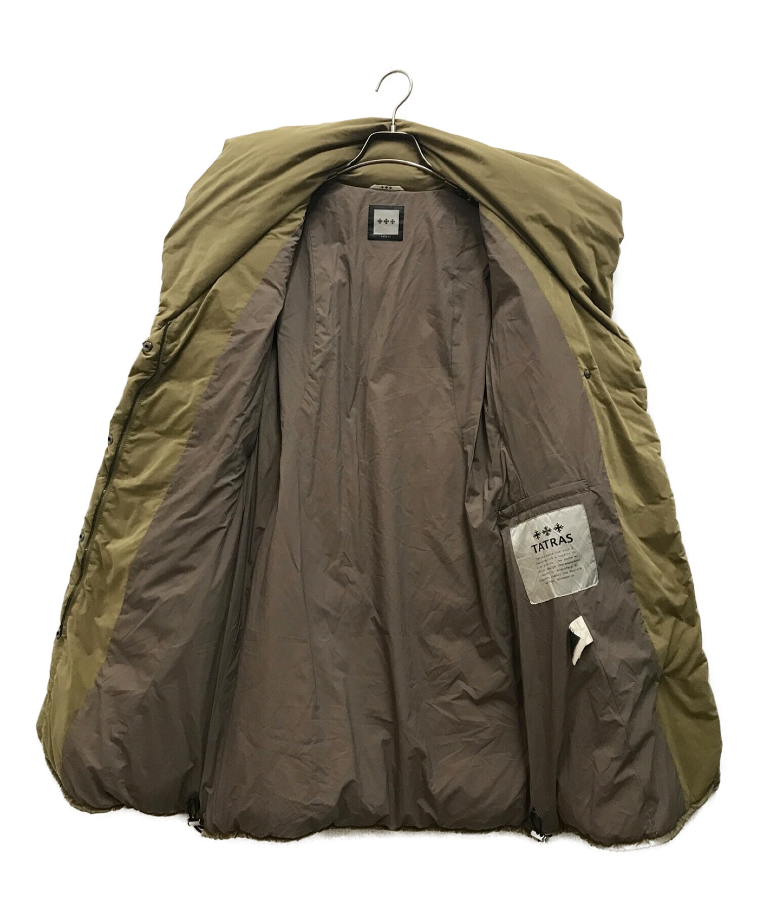 中古・古着通販】TATRAS (タトラス) ベルト付ダウンコート グリーン