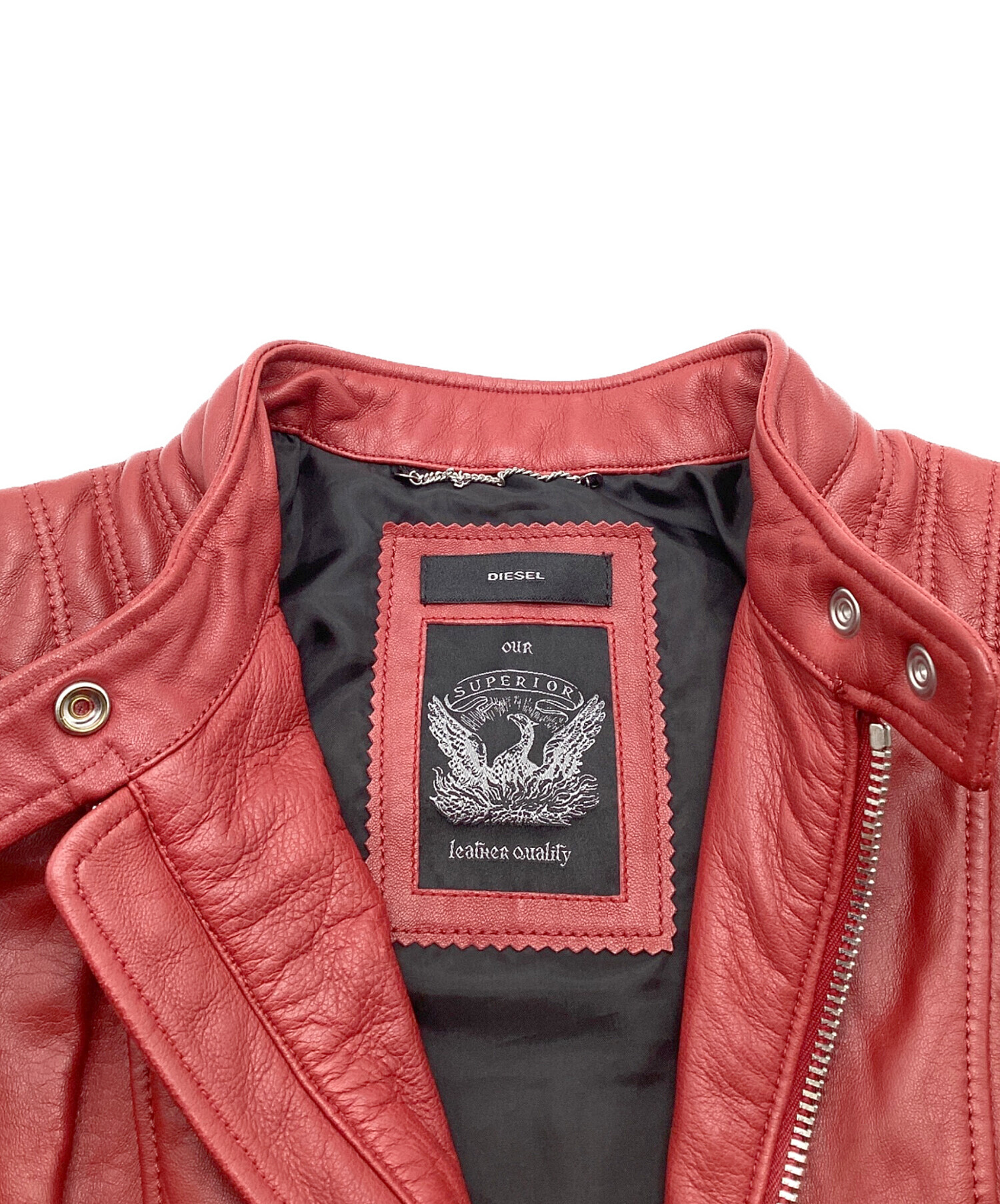 中古・古着通販】DIESEL (ディーゼル) バイカーライダースジャケット