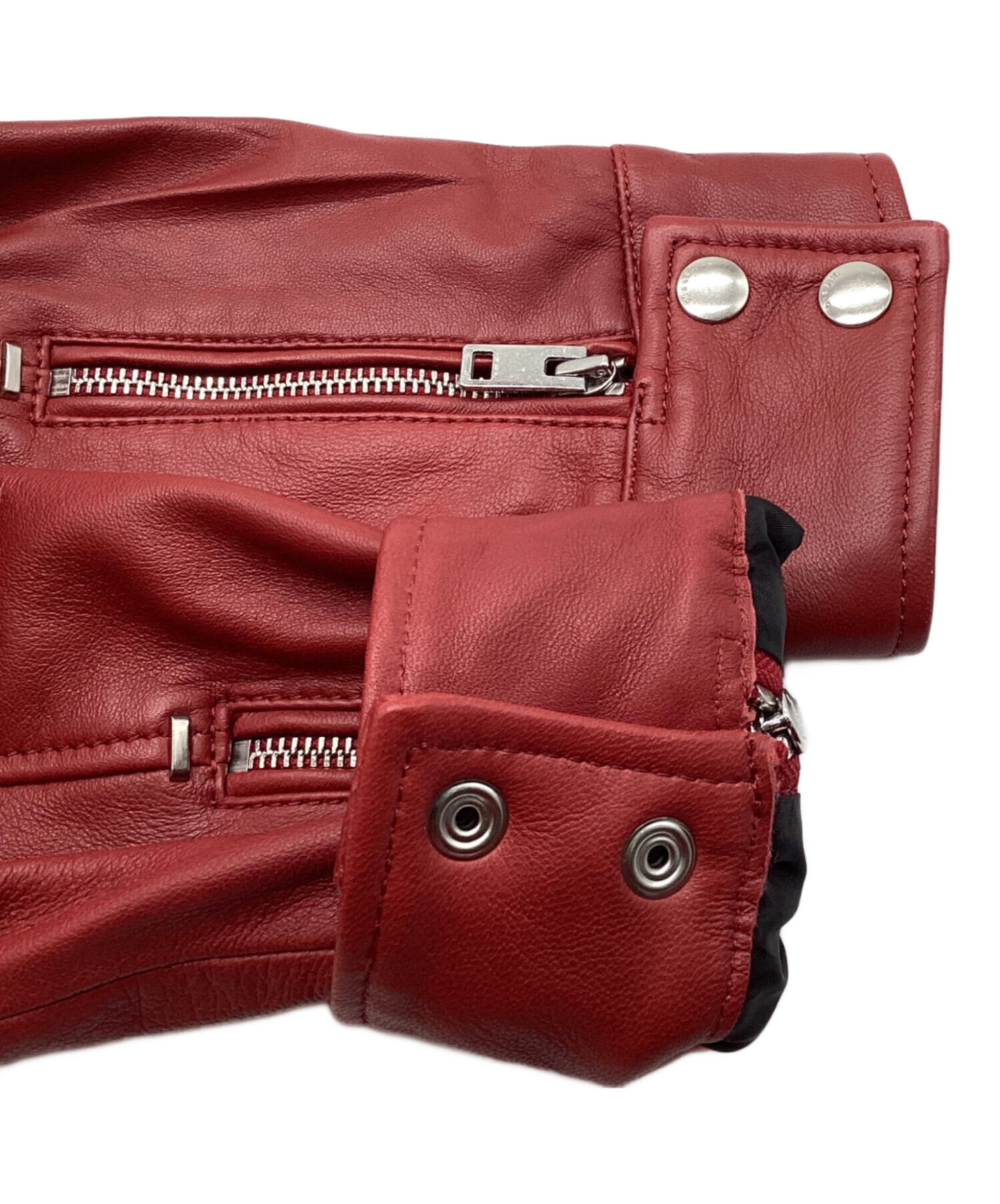 中古・古着通販】DIESEL (ディーゼル) バイカーライダースジャケット