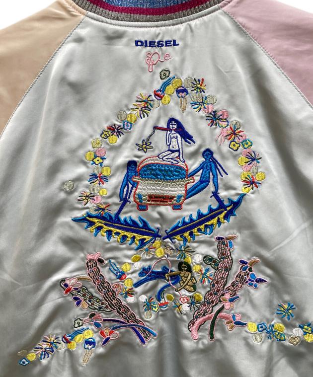 中古・古着通販】DIESEL (ディーゼル) スネーク刺繍デザインスカジャン