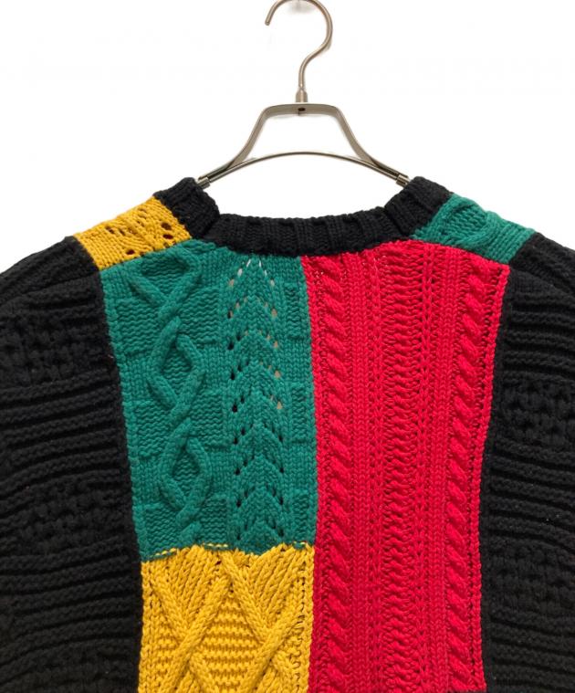 中古・古着通販】SUPREME (シュプリーム) パッチワーク ケーブルニット