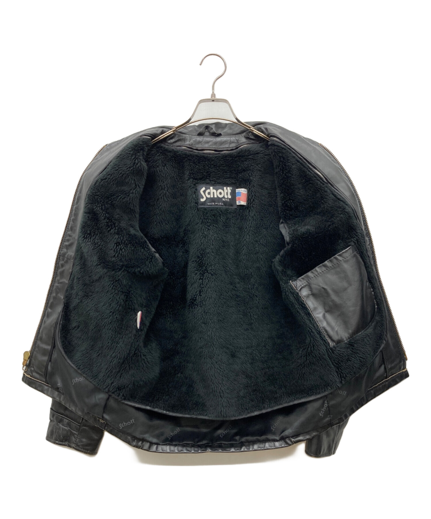 中古・古着通販】Schott (ショット) ライナー付レザートラッカー