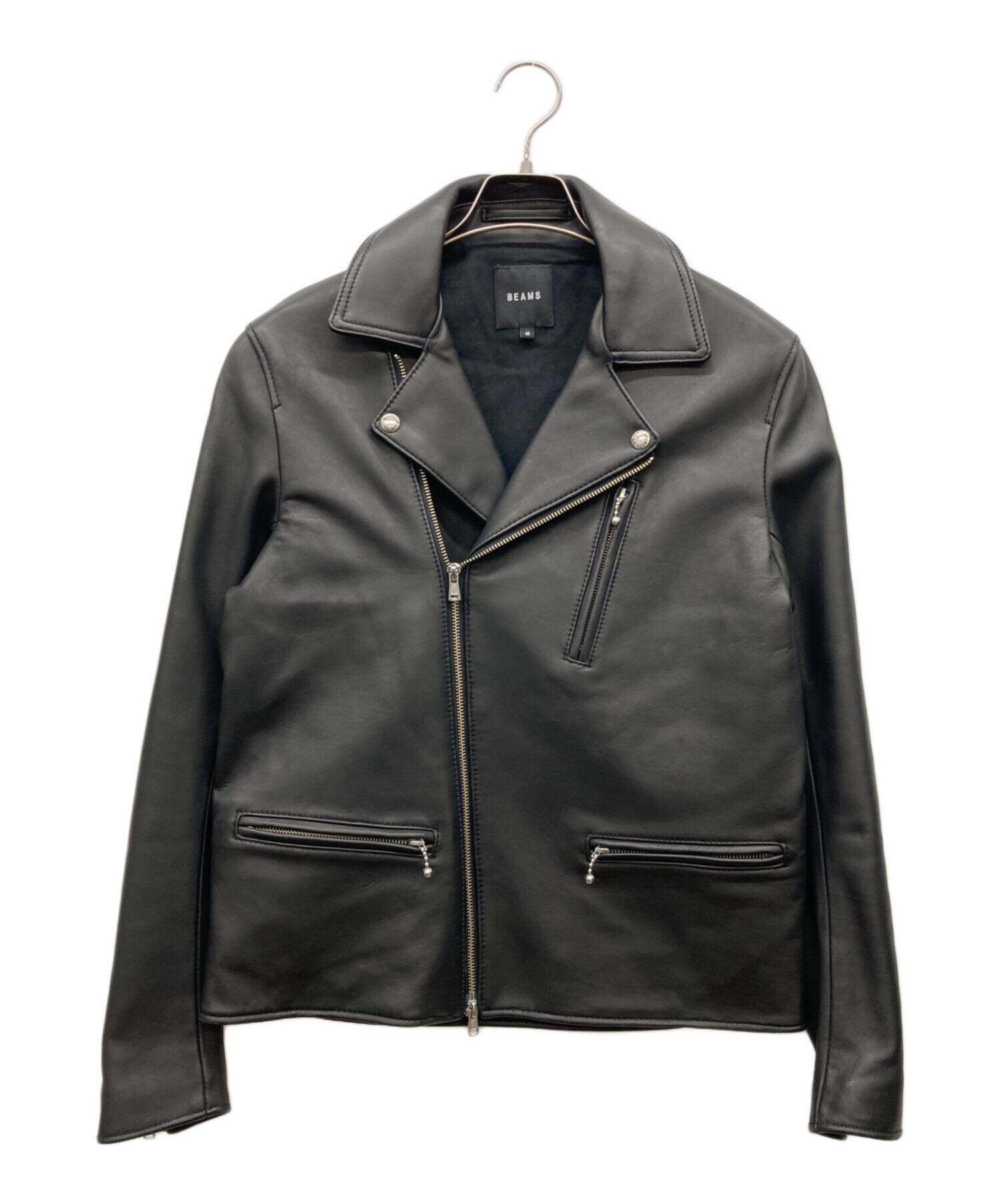 中古・古着通販】BEAMS (ビームス) ラムレザーダブルライダース