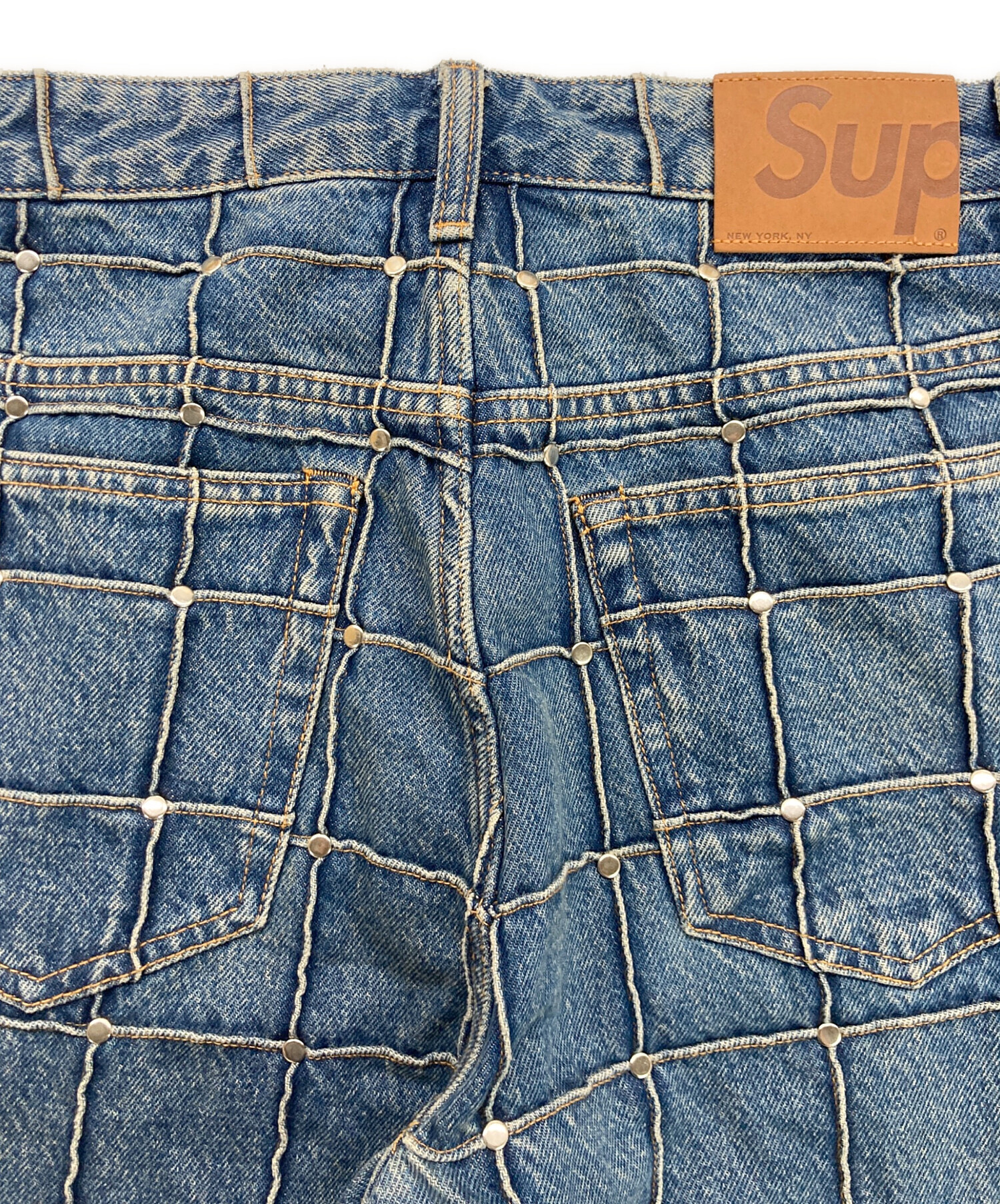 中古・古着通販】Supreme (シュプリーム) studded seam loose fit jean