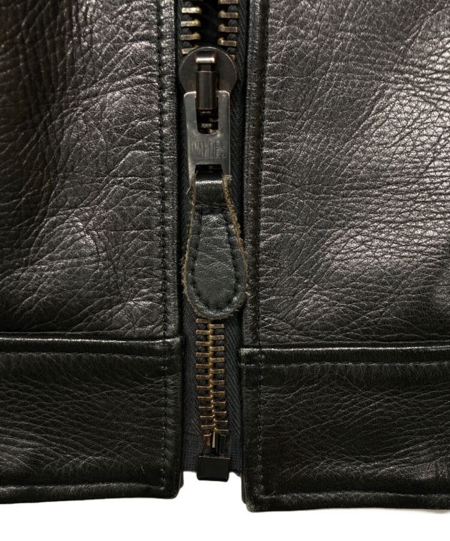 中古・古着通販】COOTIE (クーティー) レザージャケット ブラック