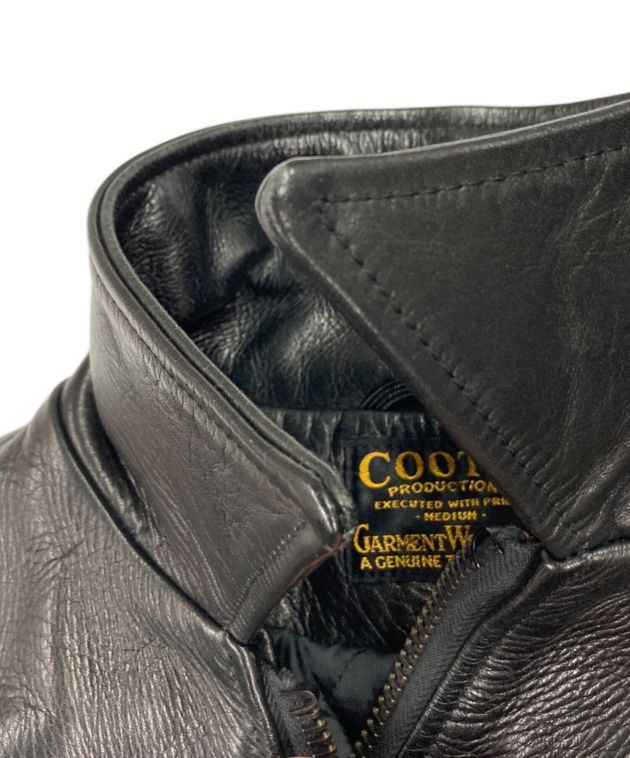 中古・古着通販】COOTIE (クーティー) レザージャケット ブラック