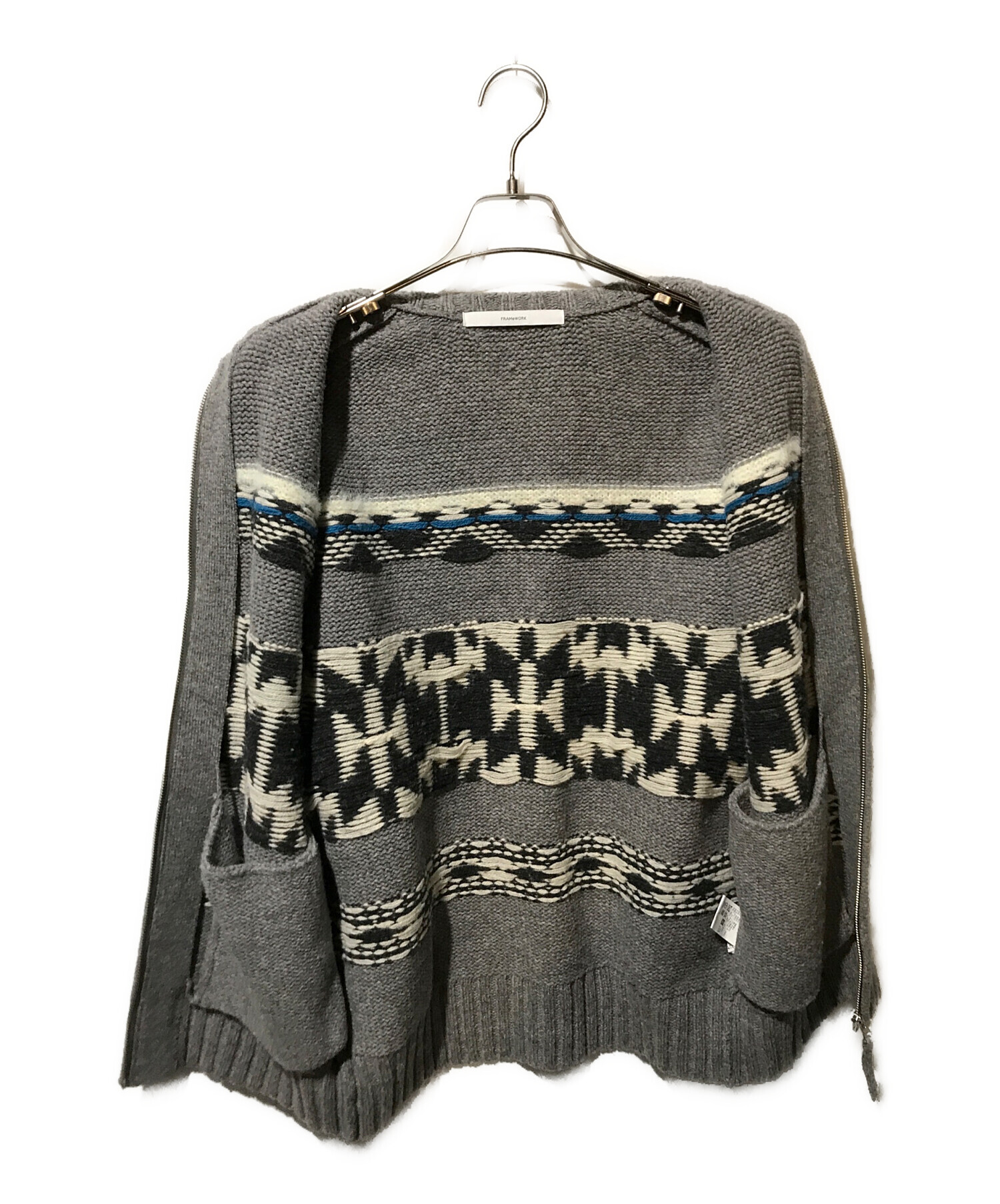 中古・古着通販】FRAMeWORK (フレームワーク) ジャガードZIP