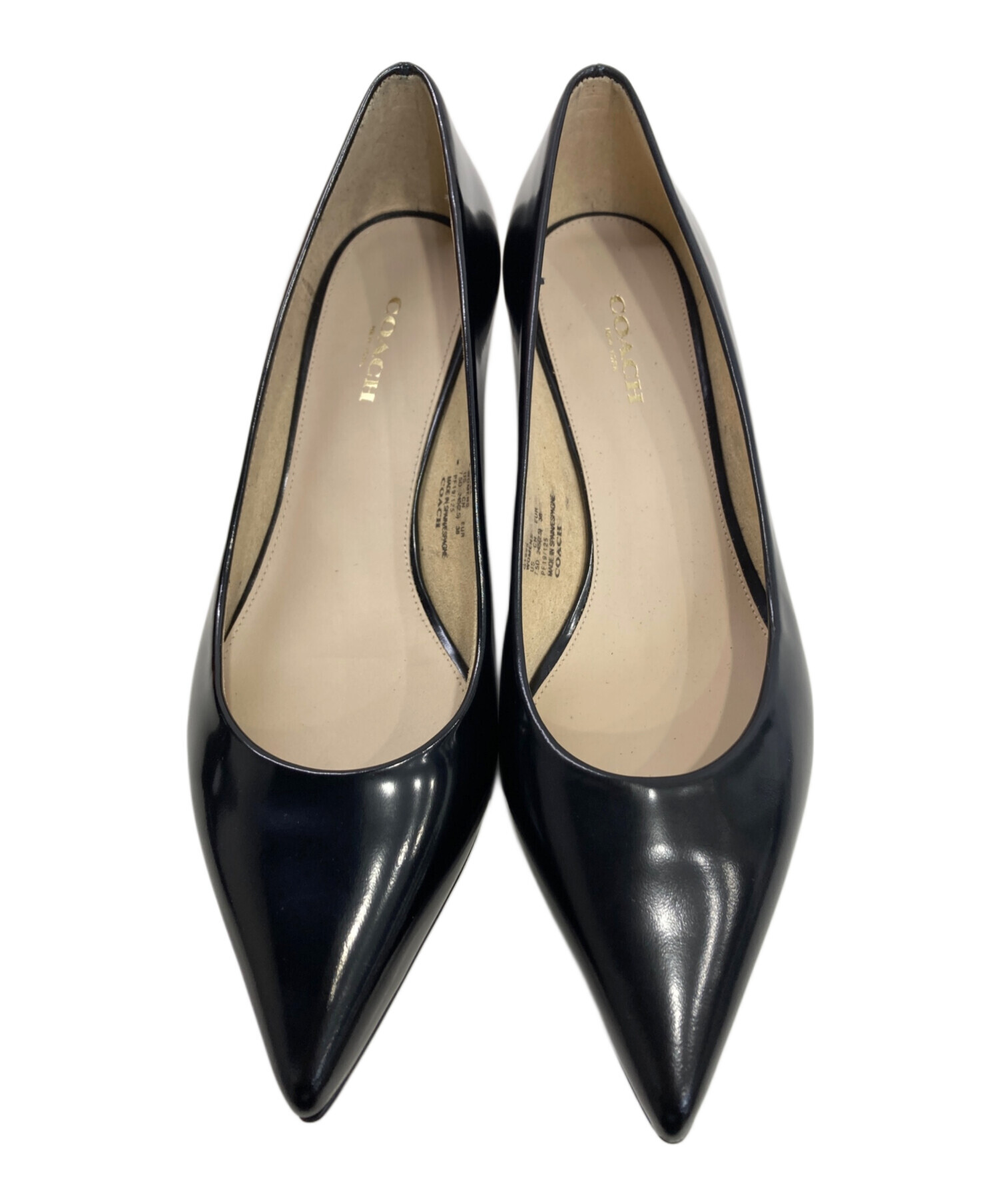 中古・古着通販】COACH (コーチ) パンプス ブラック サイズ:24.5cm