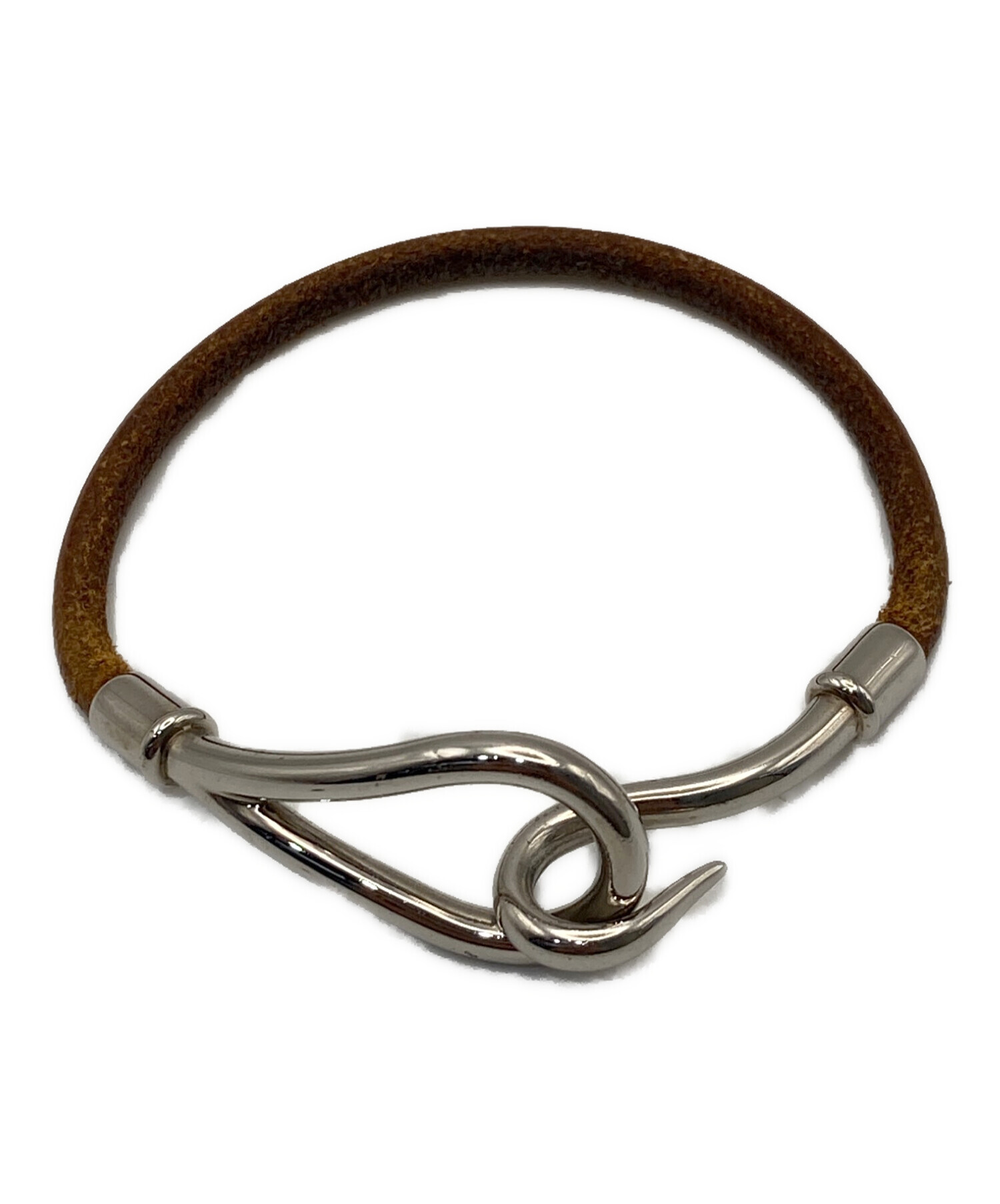 中古・古着通販】HERMES (エルメス) ジャンボHブレスレット ブラウン