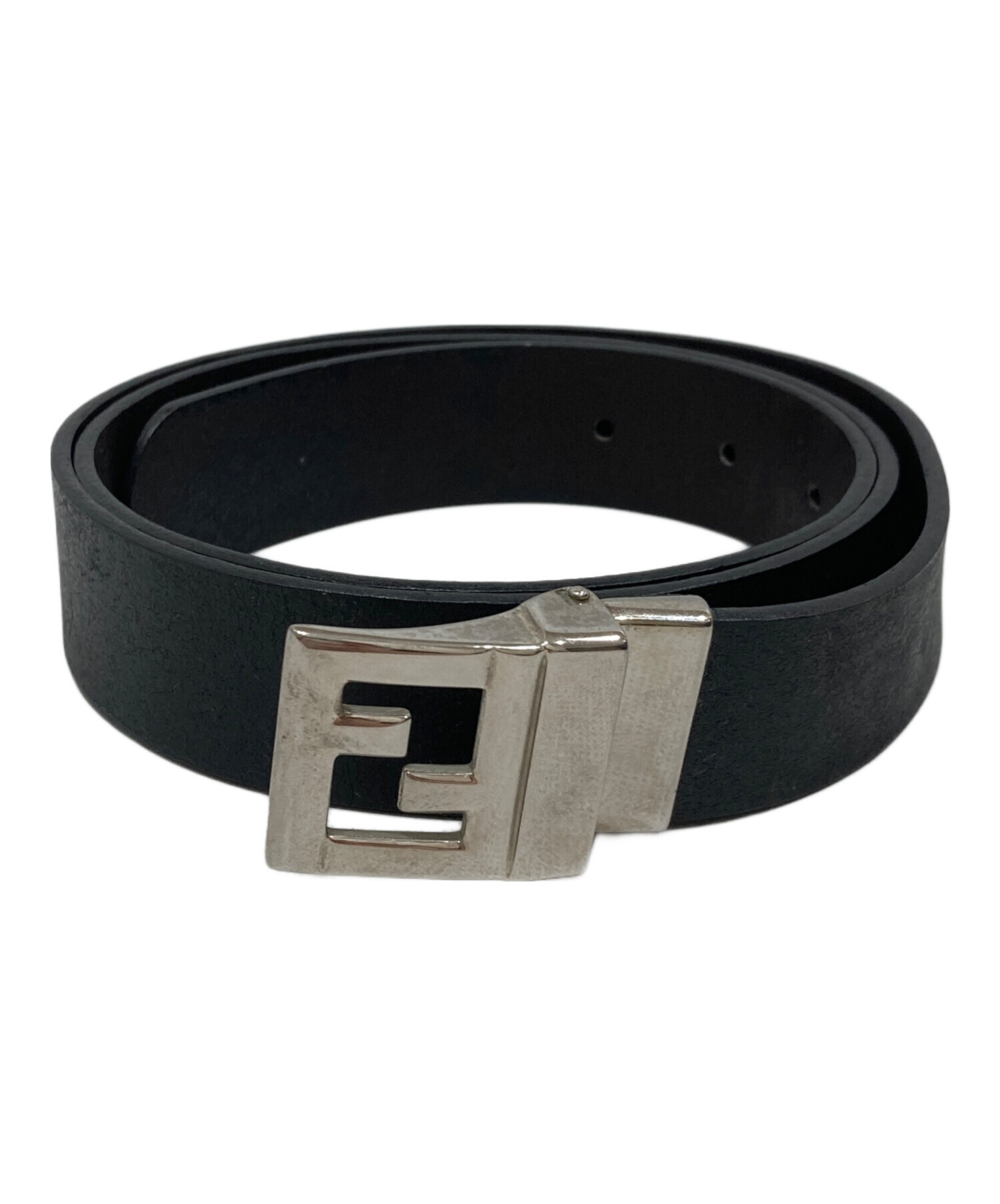 中古・古着通販】FENDI (フェンディ) ズッカロゴバックルレザーベルト