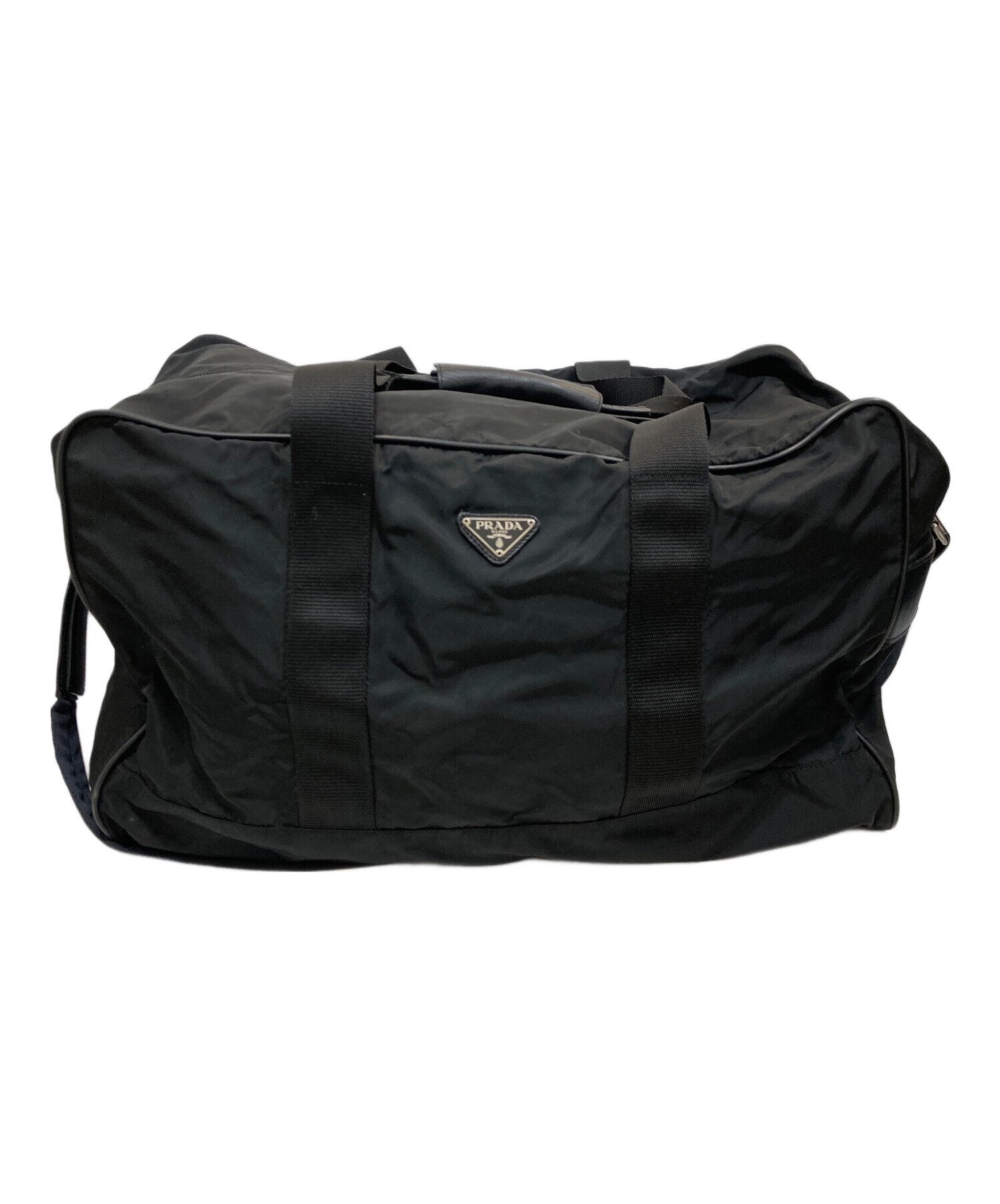 中古・古着通販】PRADA (プラダ) ナイロンボストンバッグ ブラック