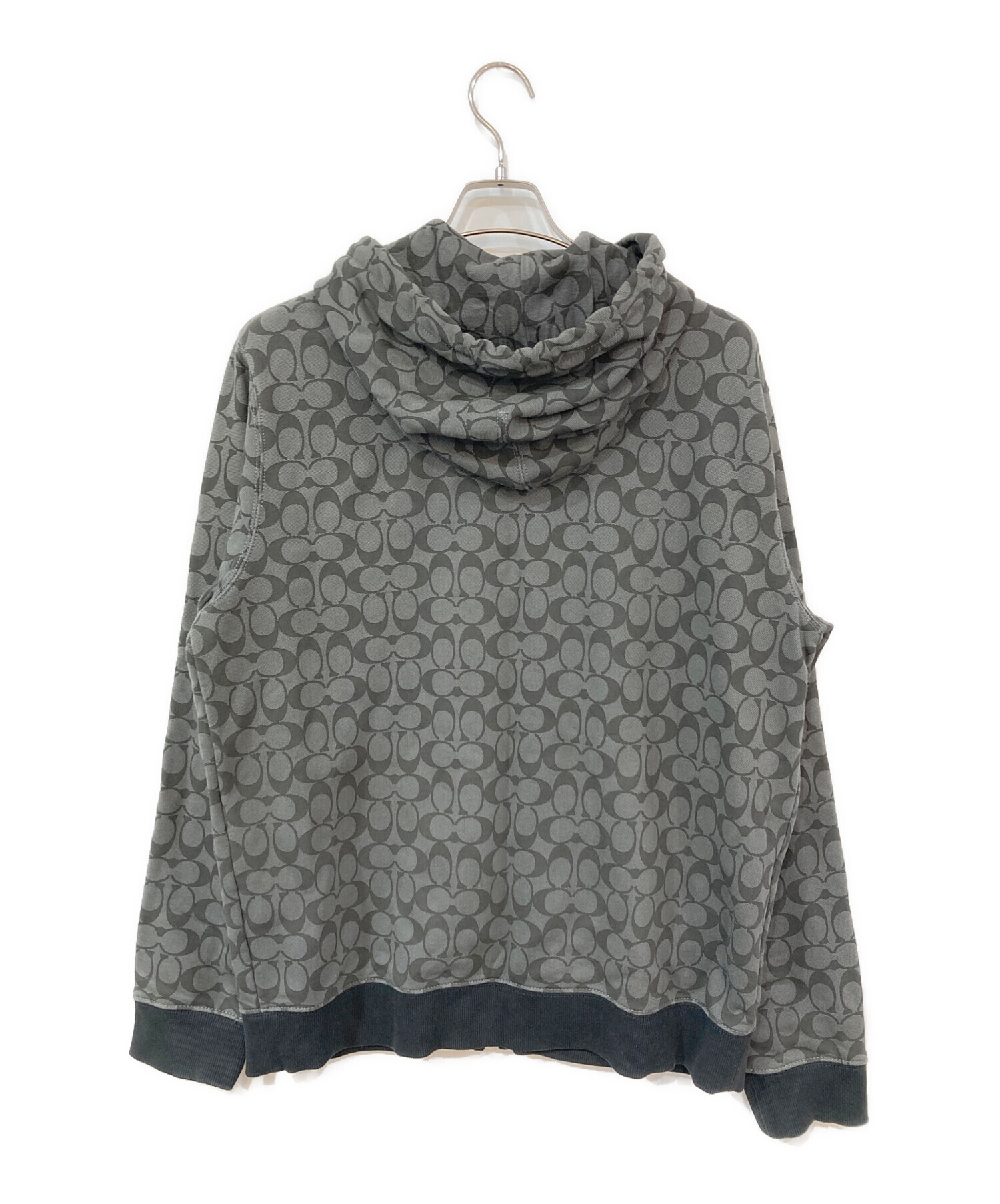 中古・古着通販】COACH (コーチ) シグネチャージップパーカー ブラック